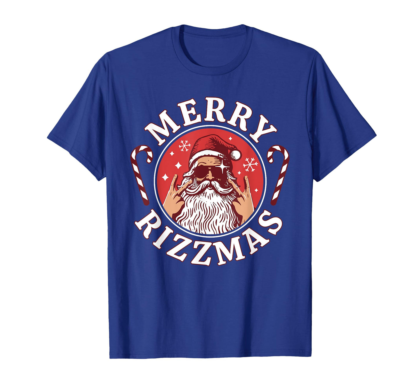 Merry Rizzmas Kids Teens School Funny Christmas Santa Claus T-Shirt