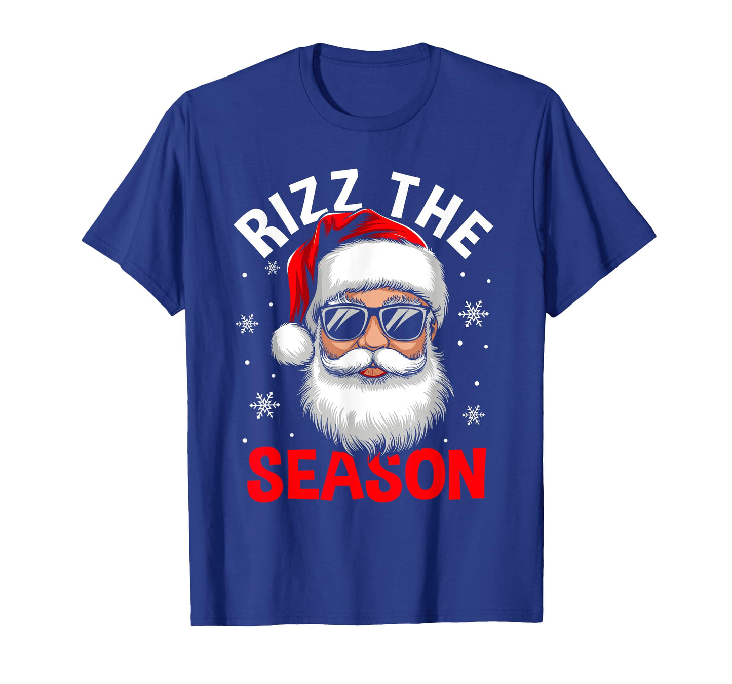 Rizz the Season Silly Christmas Funny Santa Men Teen Boys T-Shirt