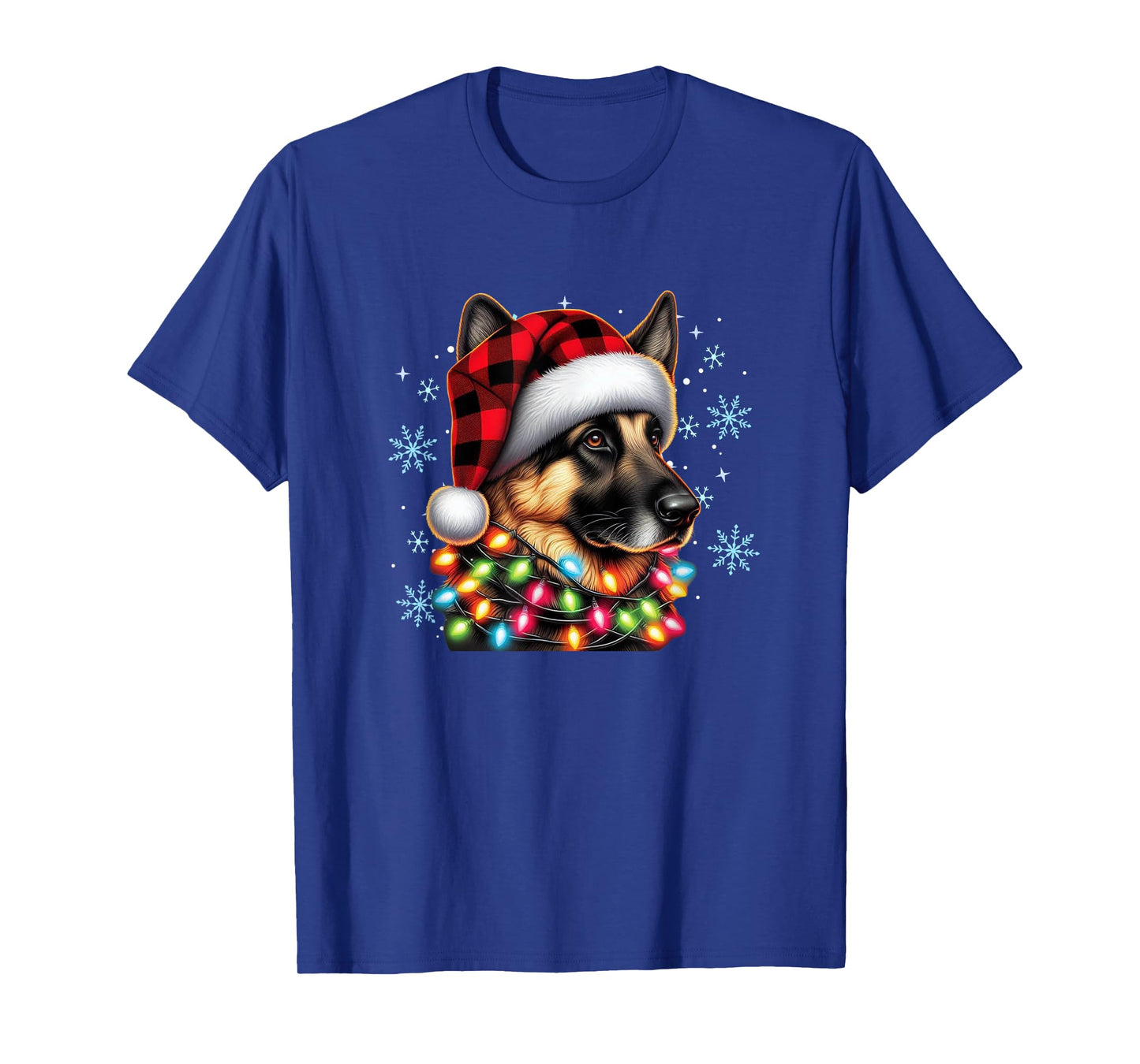 German Shepherd Christmas Xmas German Shepherd Lover T-Shirt