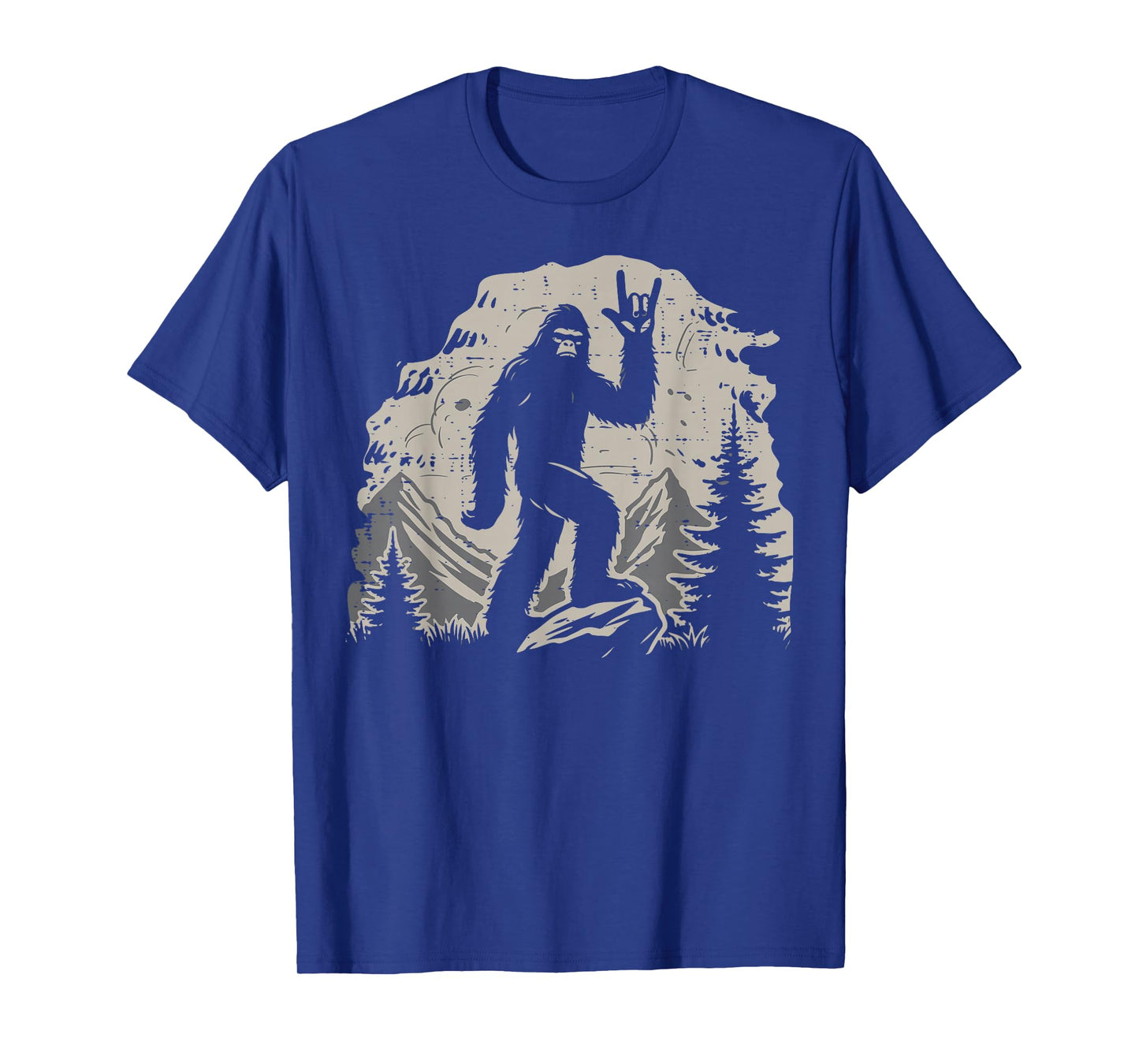 Bigfoot Rock Hand Cool Sasquatch Rocker Men Boys Kids Women T-Shirt