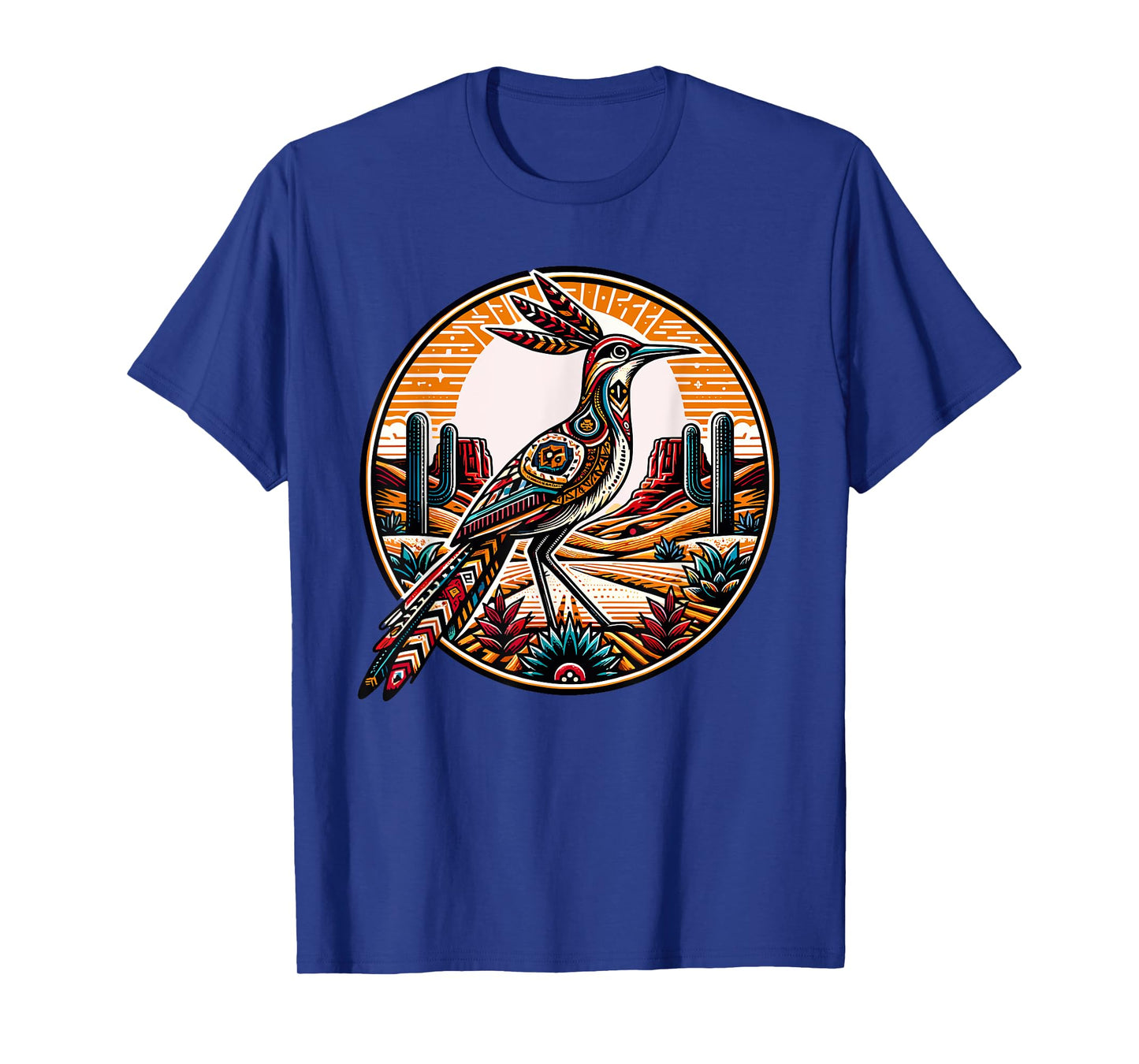 Roadrunner Retro Boho Desert Cactus T-Shirt