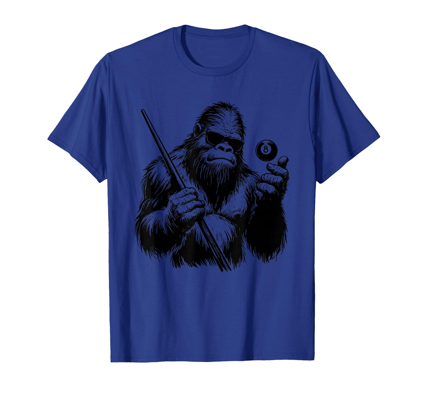 Bigfoot Billiards Player - Funny Sasquatch Billiards Lover T-Shirt