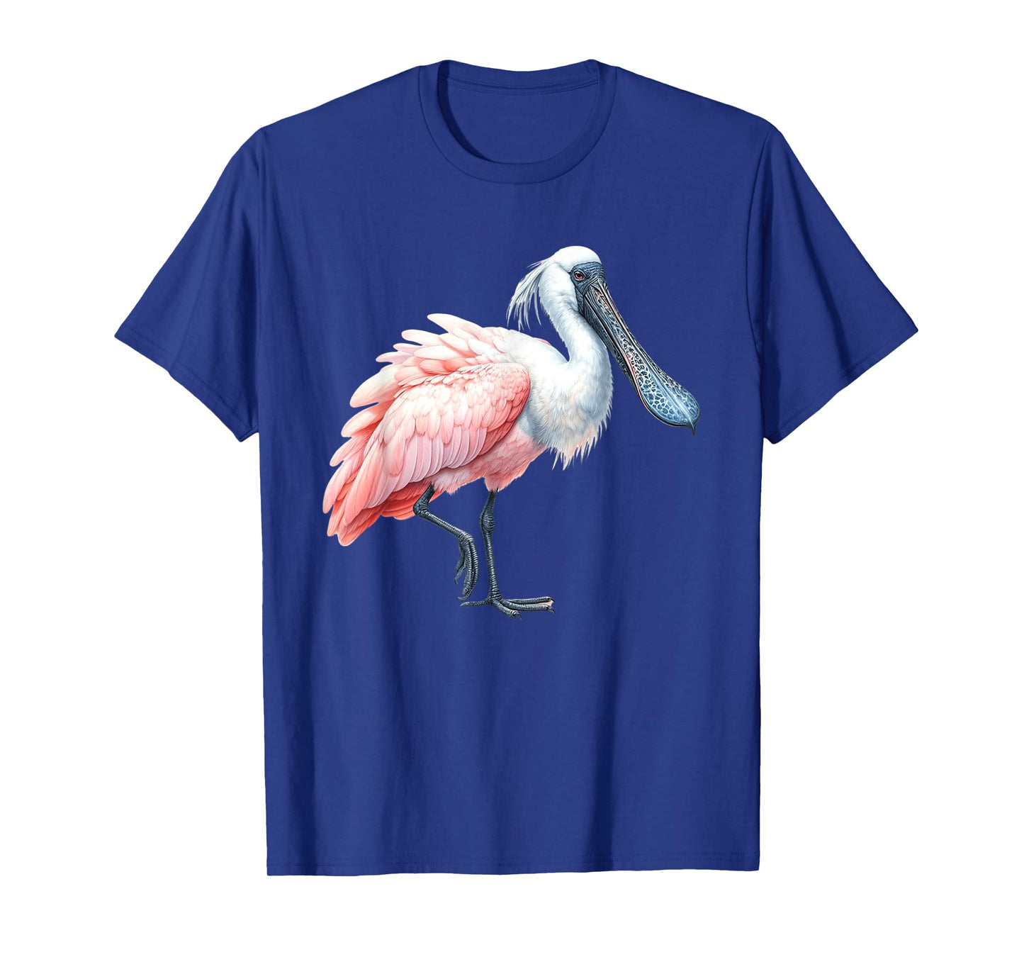 Urban Empyre Unisex Kids Roseate Spoonbill Bird T-Shirt, Black, Small, Short Sleeve, Polyester 100%