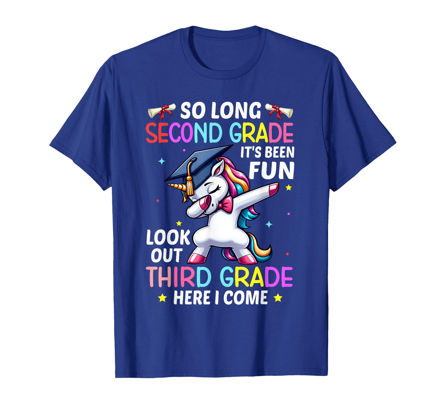 So Long 2nd Grade 3rd Grade Here I Come Unicorn Graduation T-Shirt