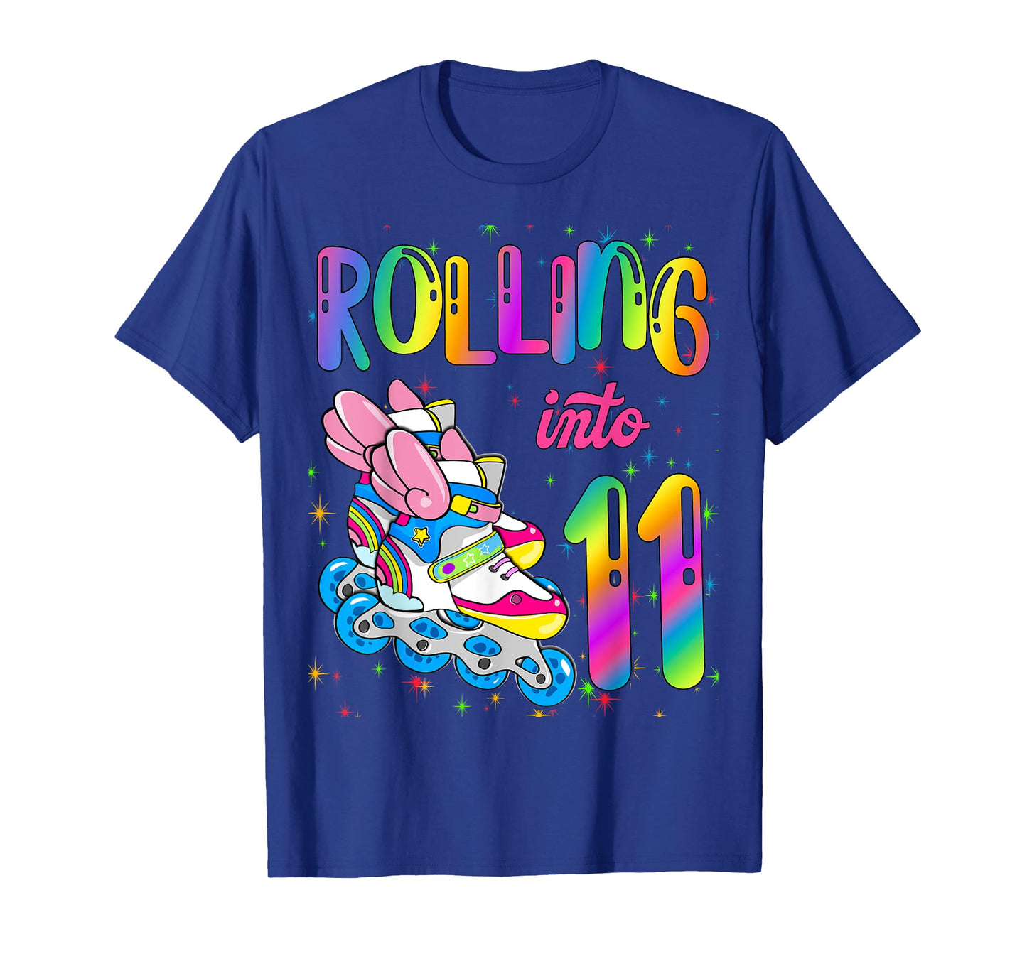 Rolling Into 11 years Let's Roll I'm Turning 11 Roller Skate T-Shirt