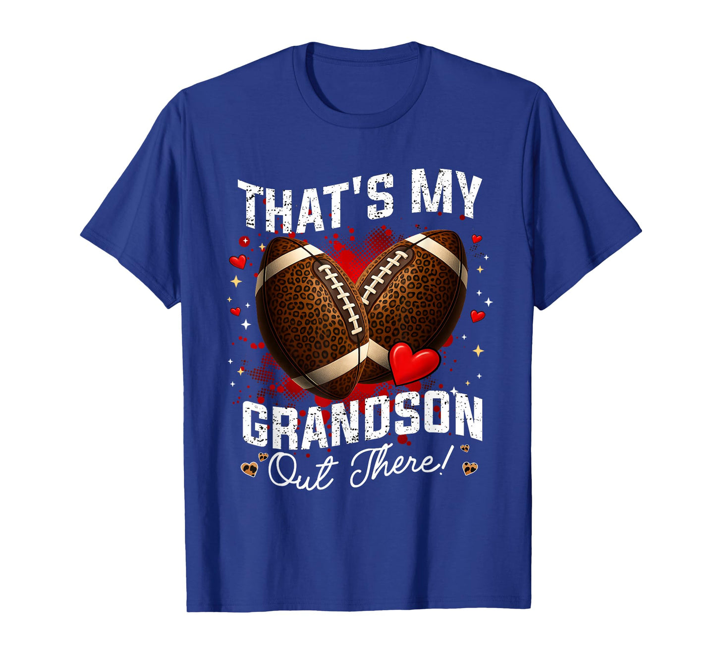 Funny Football That's My Grandson Out There Grandma T-Shirt