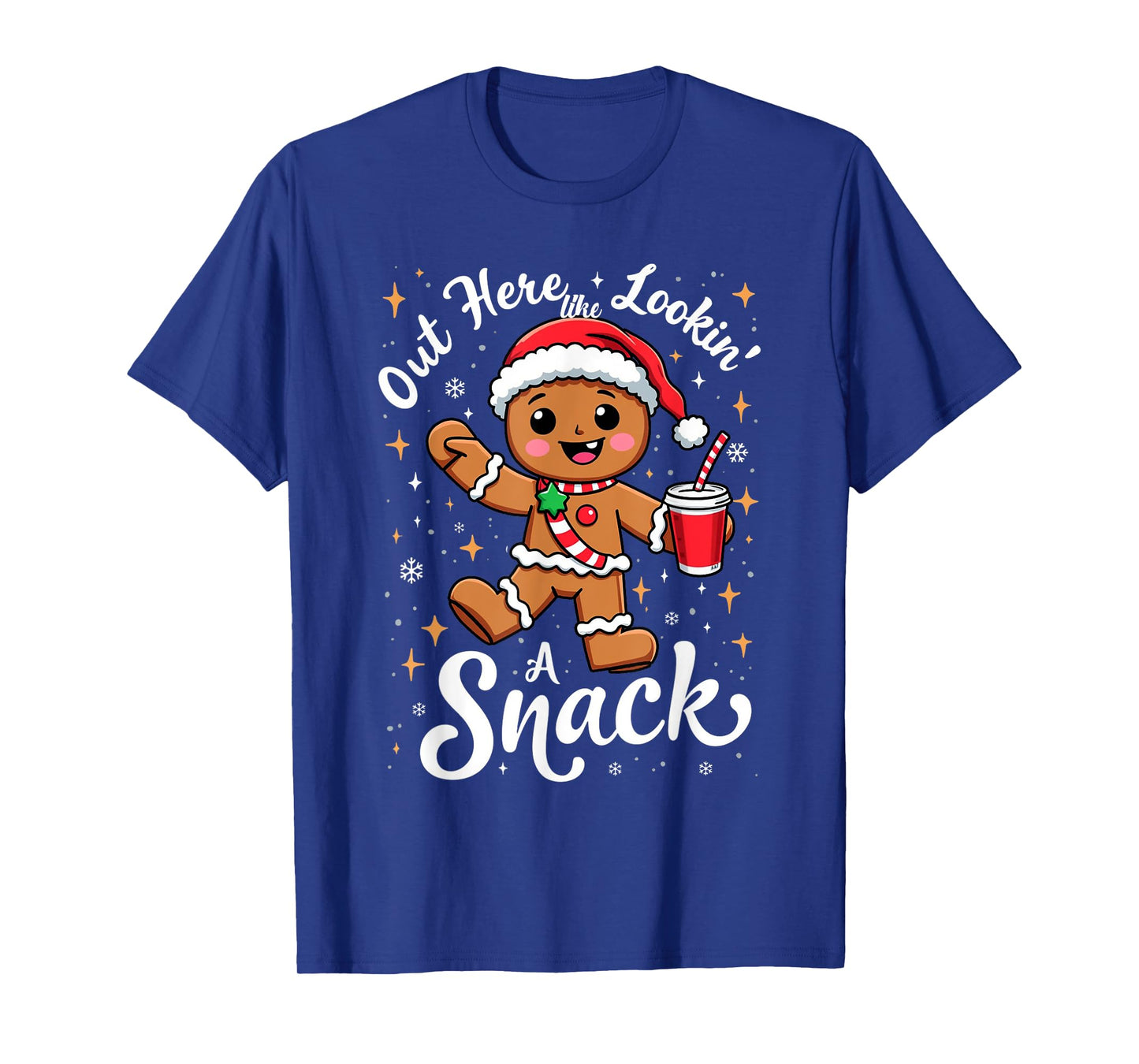 out here looking like a snack christmas funny BouJee Xmas T-Shirt