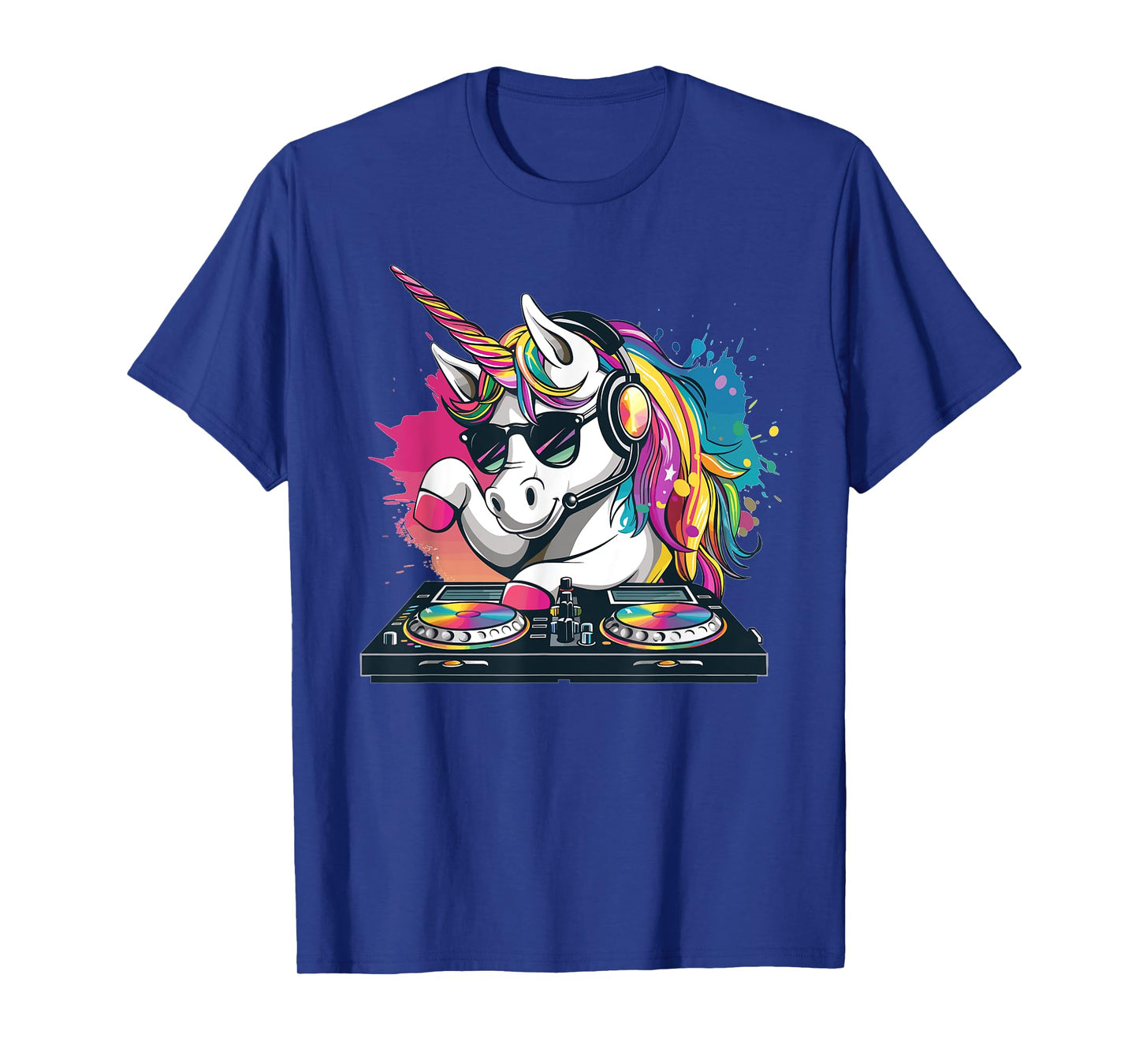 Cartoon Unicorn DJ T-Shirt
