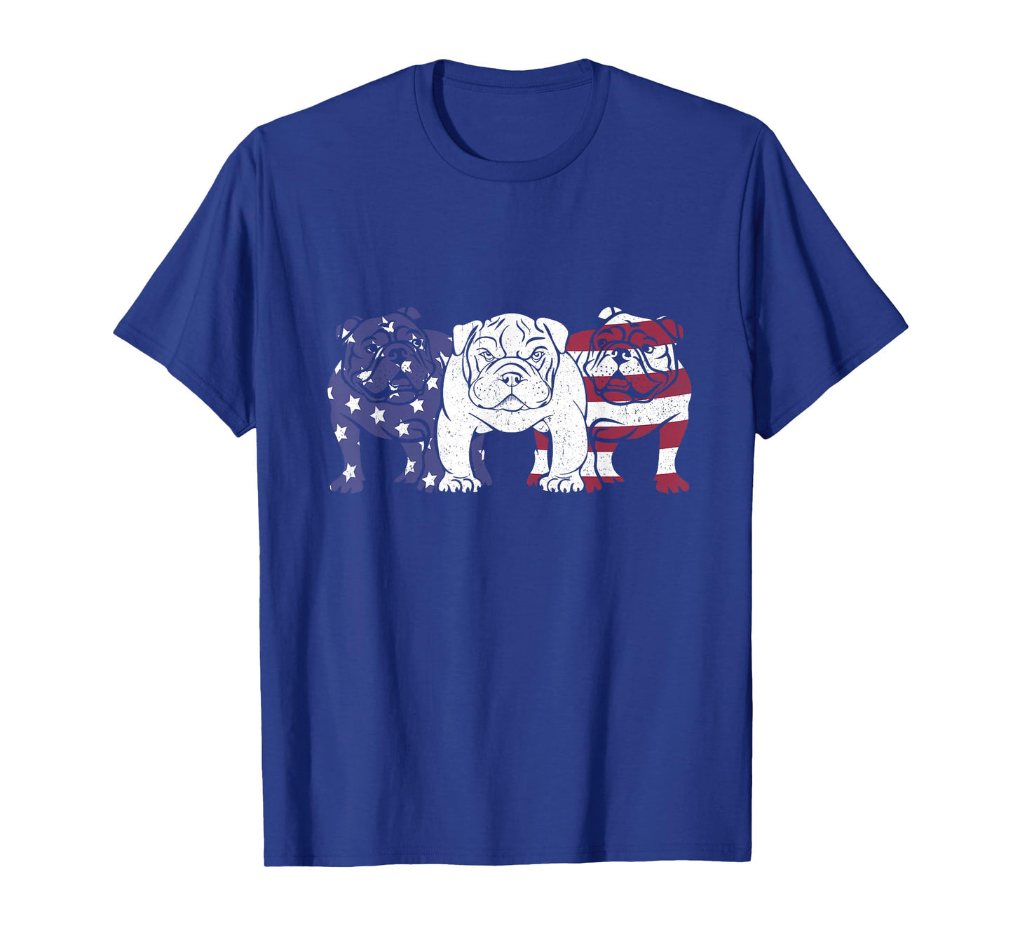 Unique English Bulldog Dog American Flag Retro Puppy Lover T-Shirt