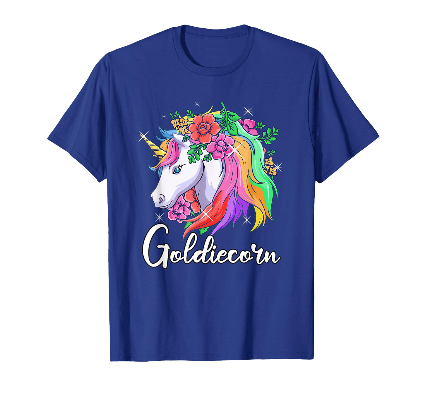 Cute Goldiecorn Personalized Name Unicorn Goldie T-Shirt