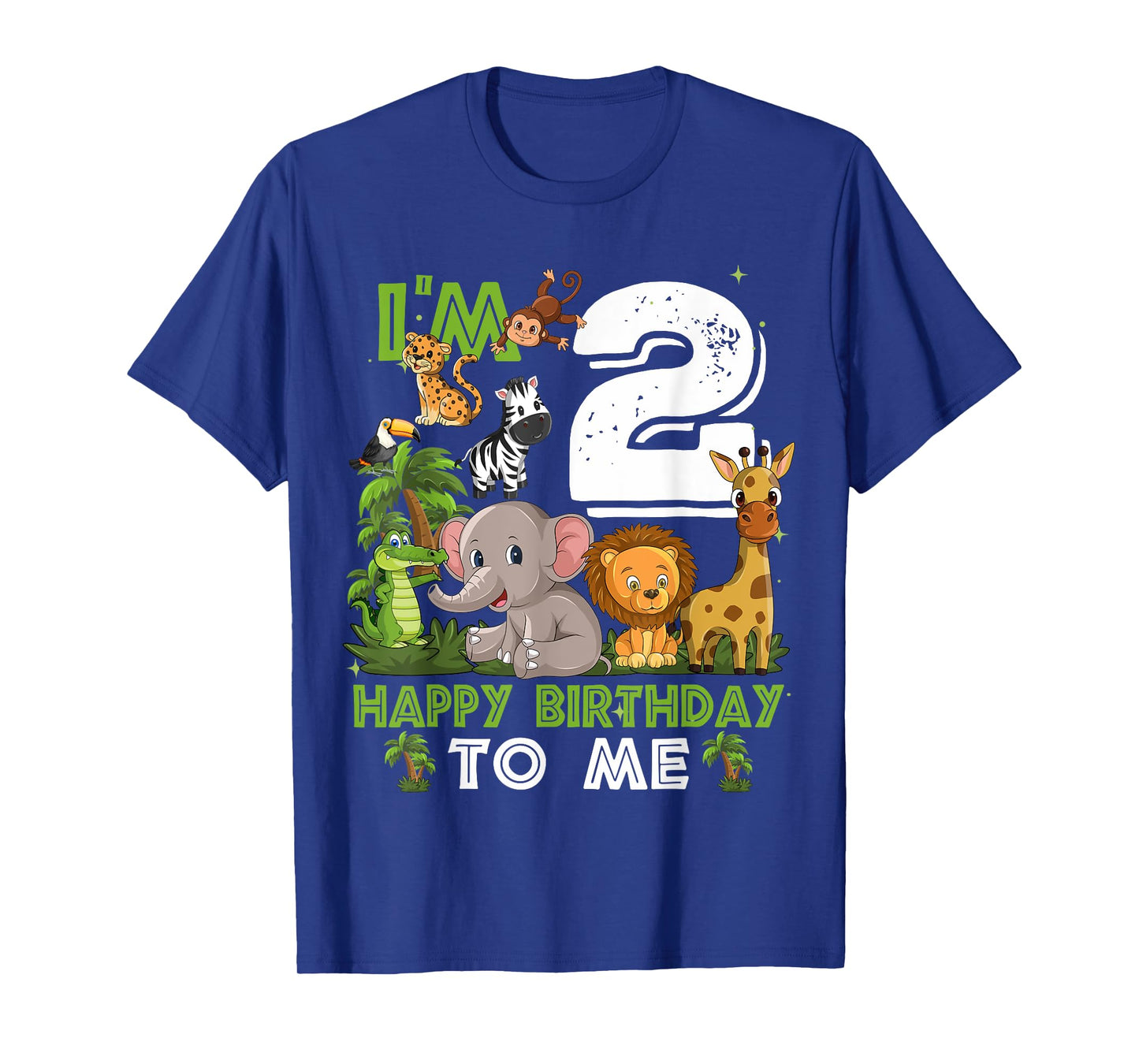 2 Year Old Zoo Birthday Shirt Safari Zoo Jungle Animal 2nd T-Shirt