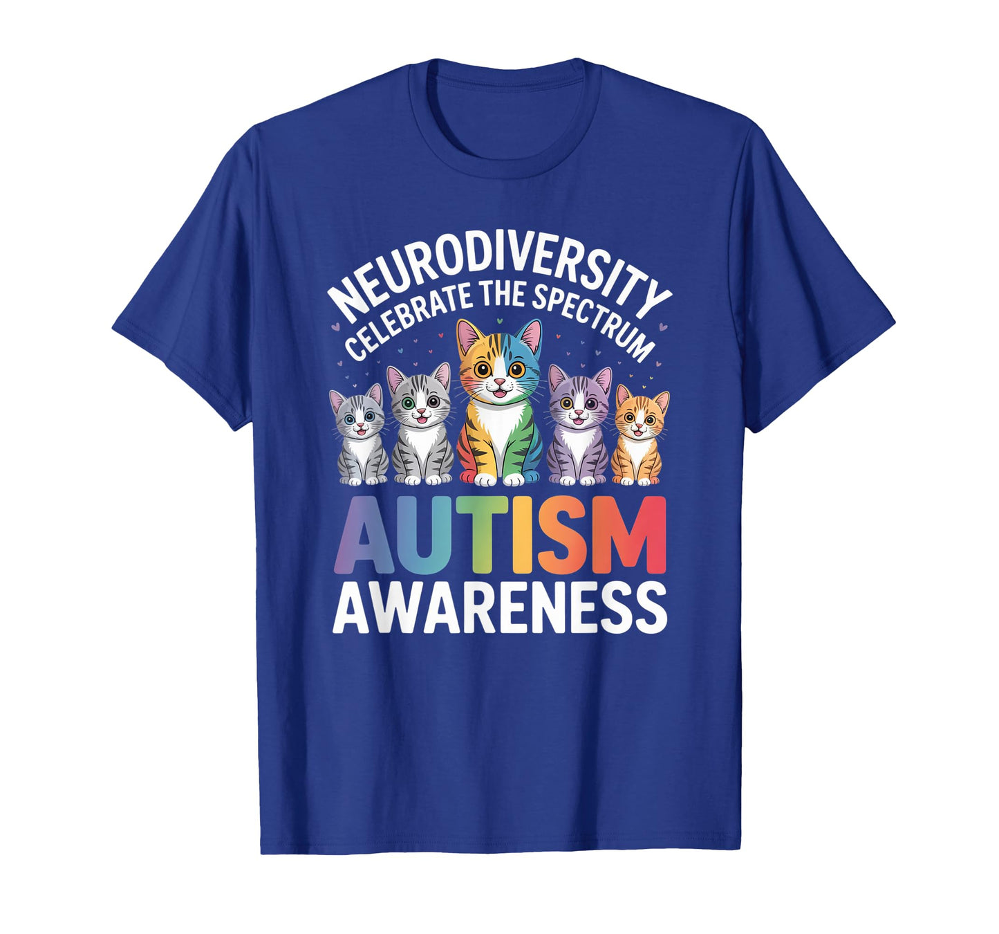 Neurodiversity Cats Neurodivergence Autism T-Shirt