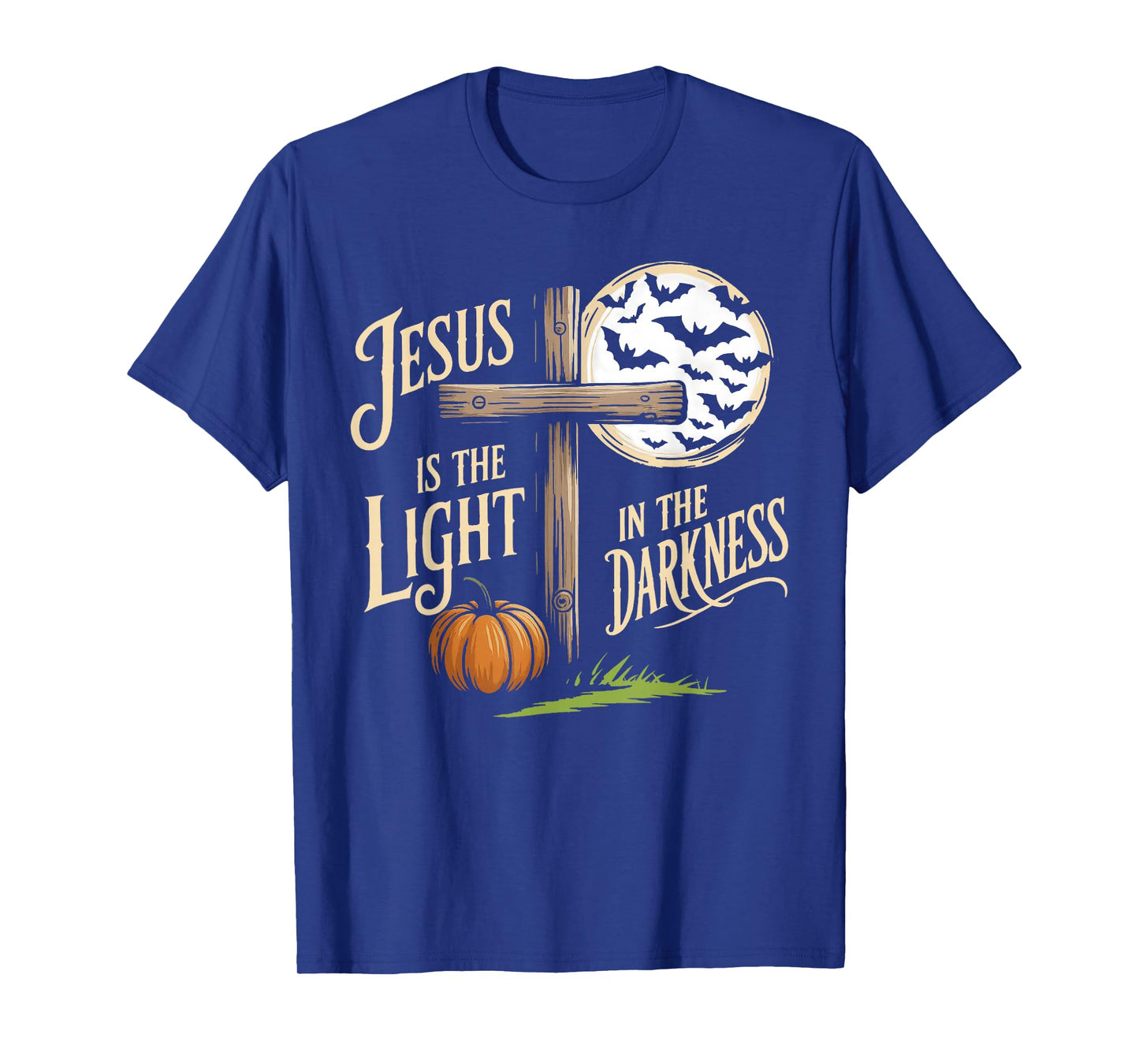 Jesus is The Light in The Darkness Christian Halloween T-Shirt