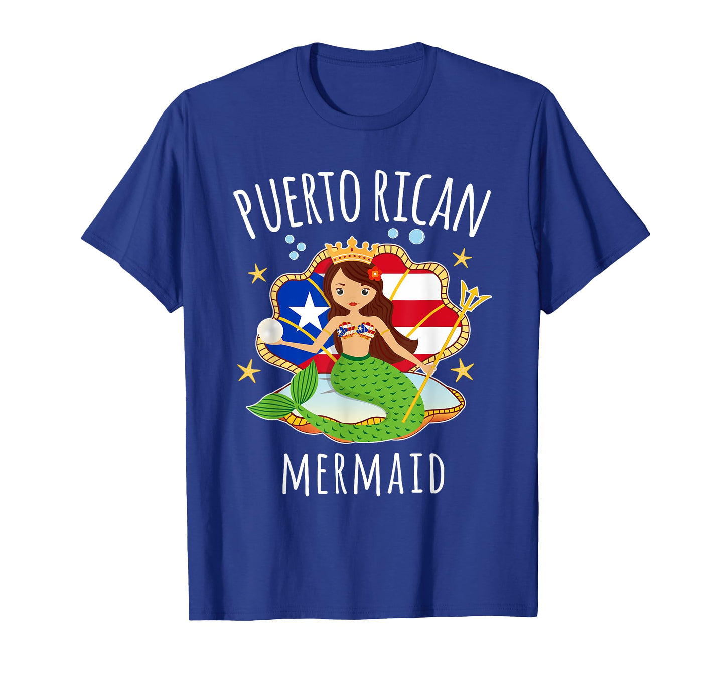 Puerto Rico Flag Puerto Rican Mermaid Kids Tshirt T-Shirt