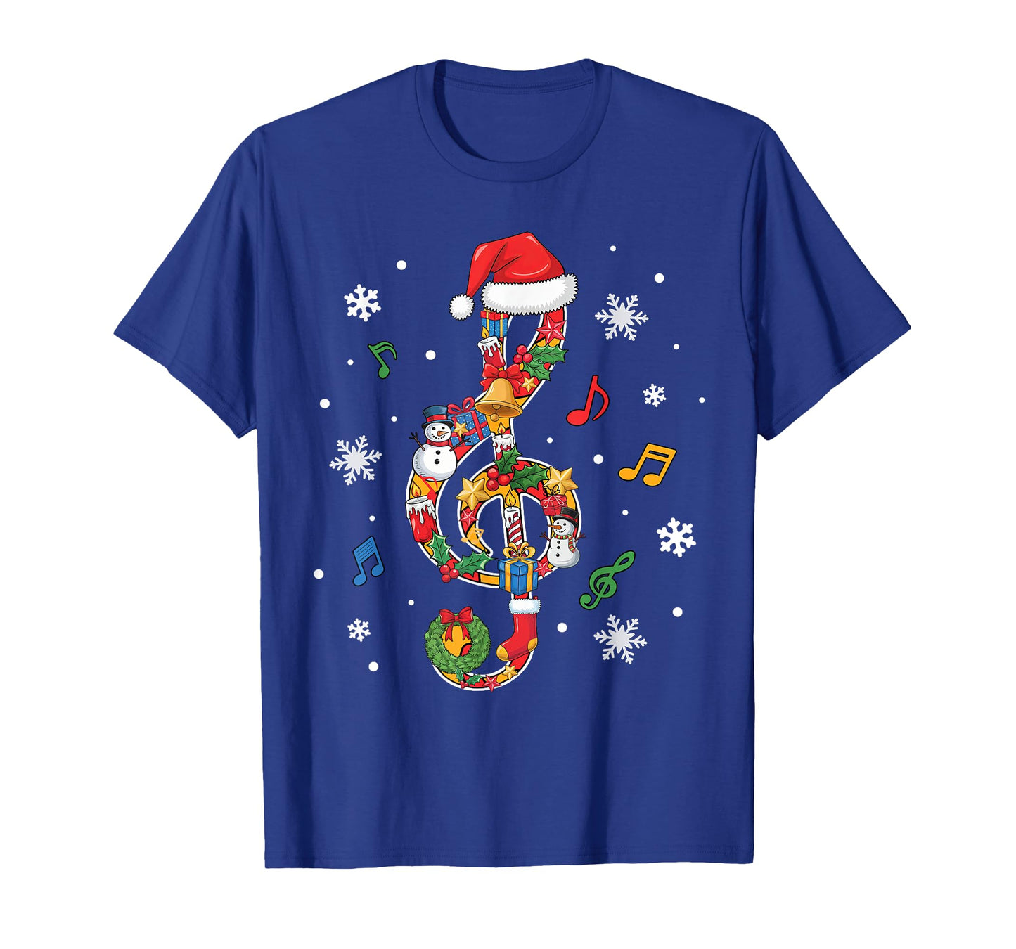 Merry Christmas Musical Note Music Lover Kids Music Teachers T-Shirt