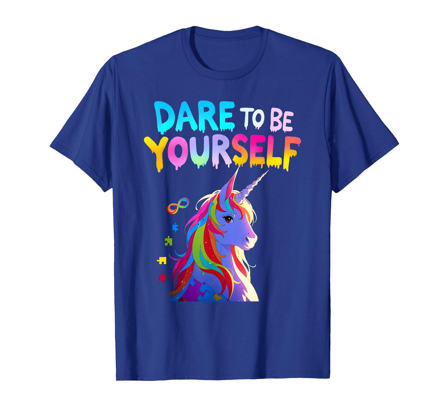 Unicorn Autism Awareness Acceptance Autistic Girl Gifts Kids T-Shirt