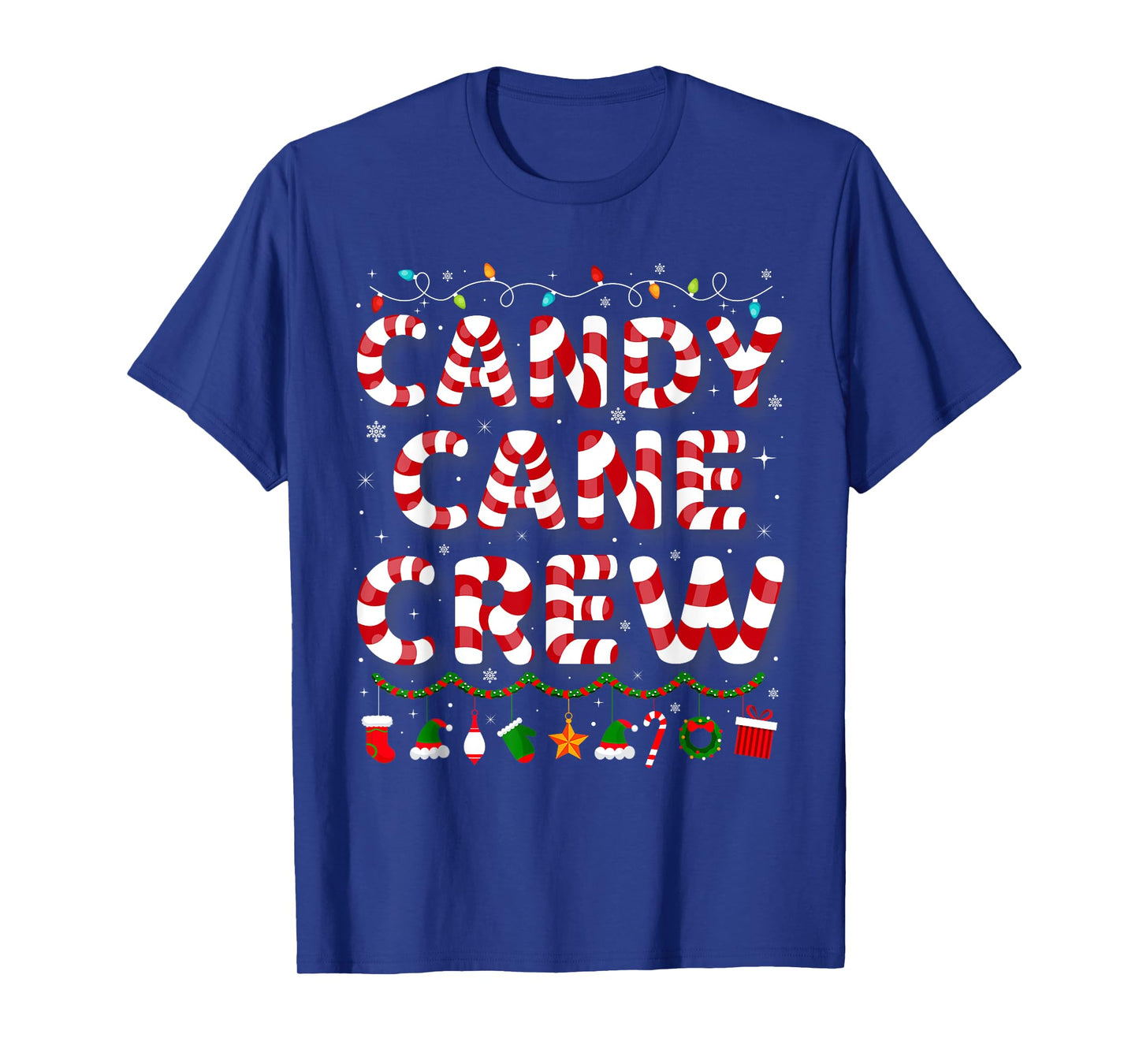 Candy Cane Crew Funny Christmas Candy Cane Lover Xmas Pajama T-Shirt