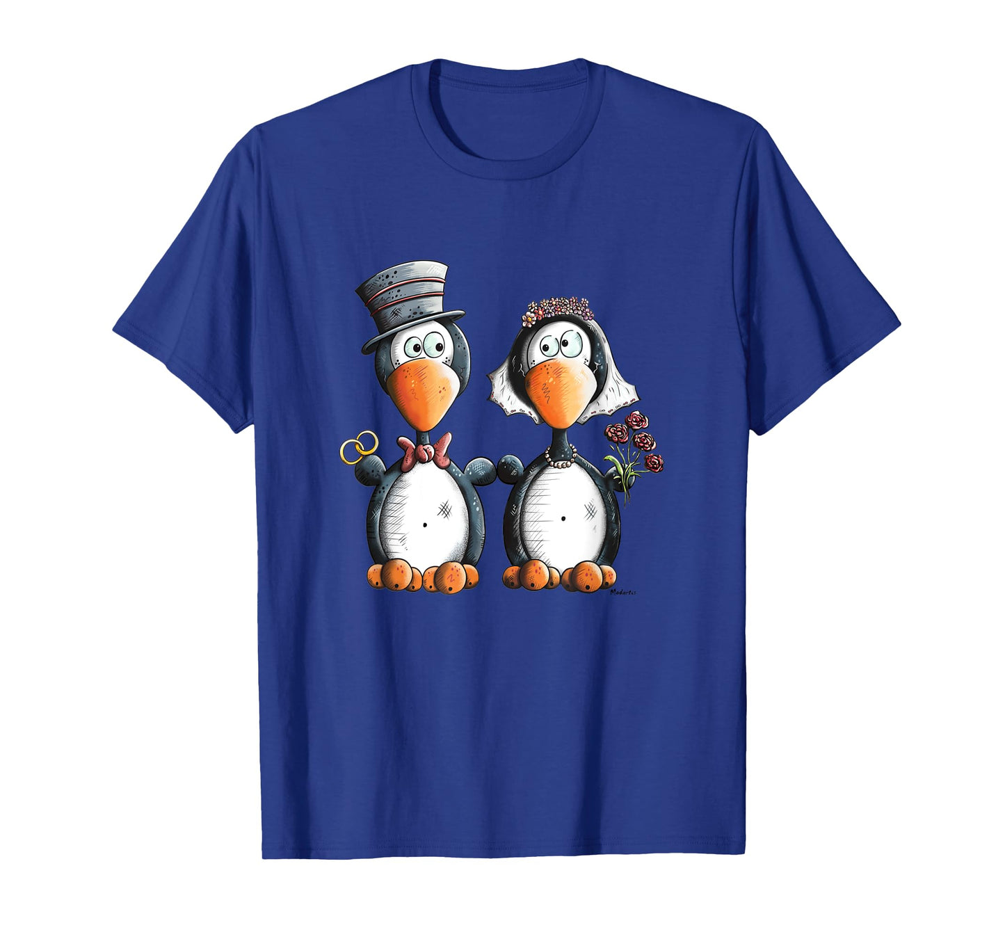 Awesome Penguin Wedding Gift For Bride And Groom T-Shirt