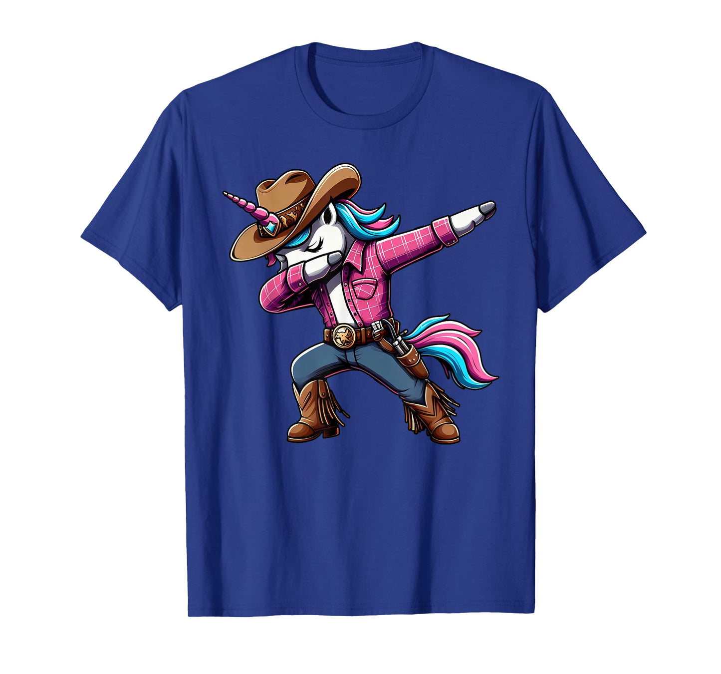 Halloween Dabbing Cute Cowboy Unicorn Apparel for Kids Boys T-Shirt