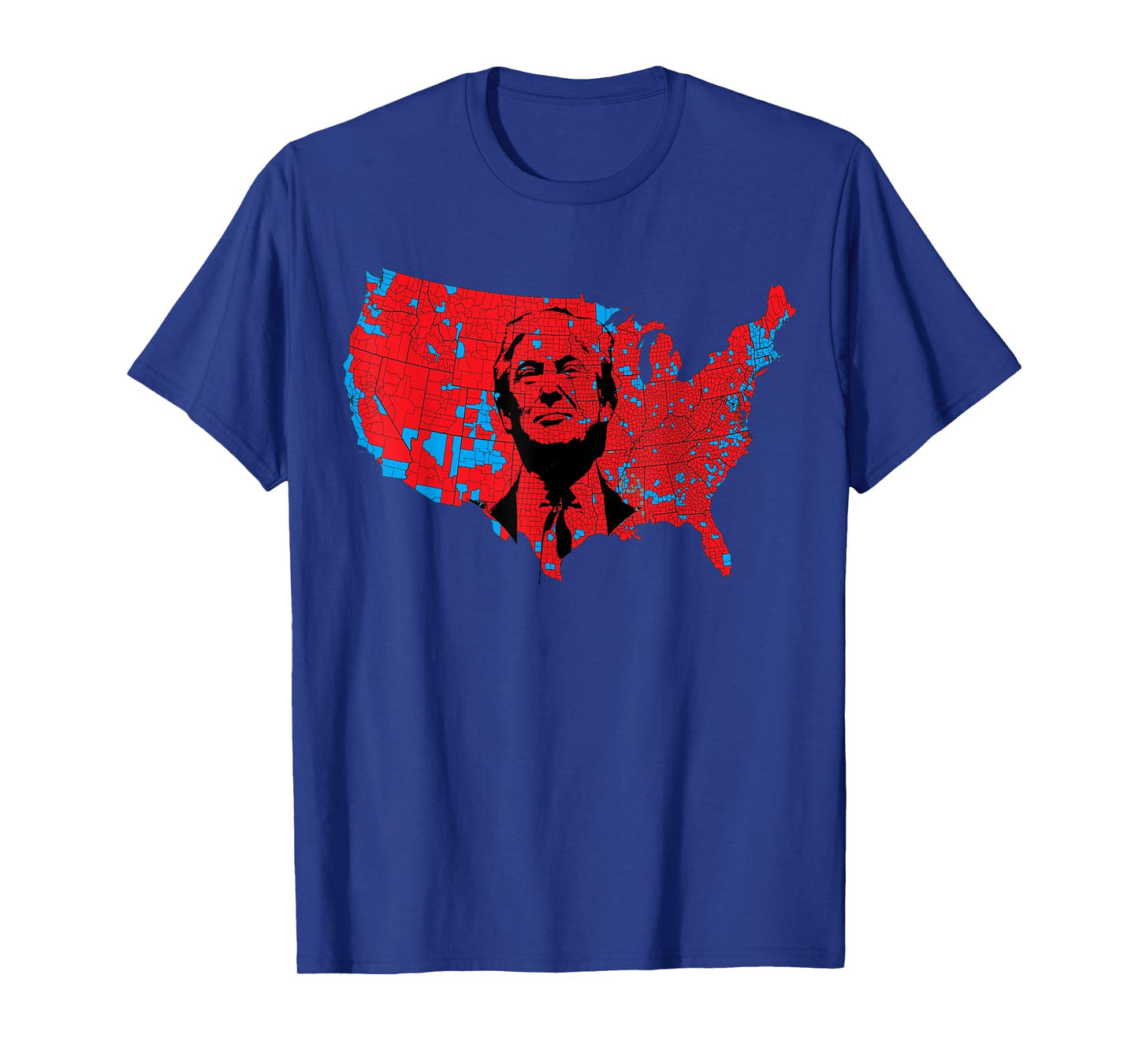 Red Wave Map of USA in the Trump 2024 Presidential Election T-Shirt