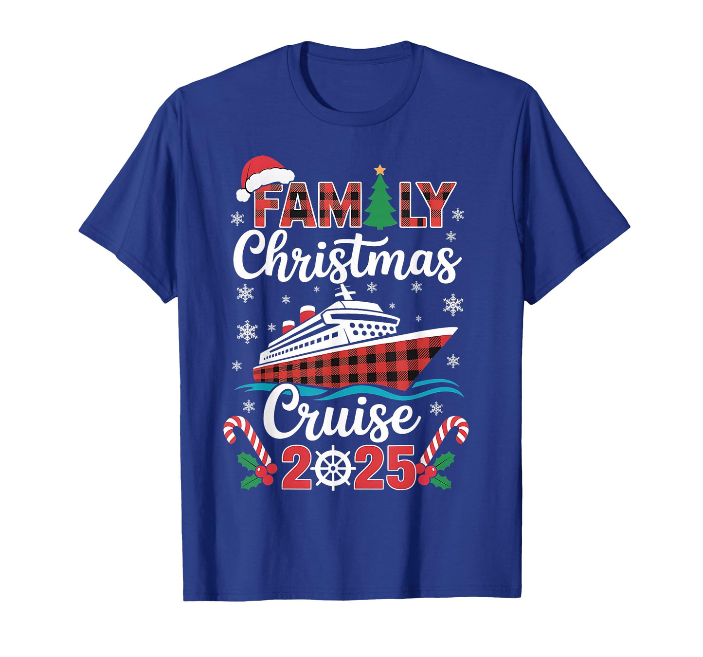 Family Christmas Cruise 2025 Matching Family Cruise Holiday T-Shirt
