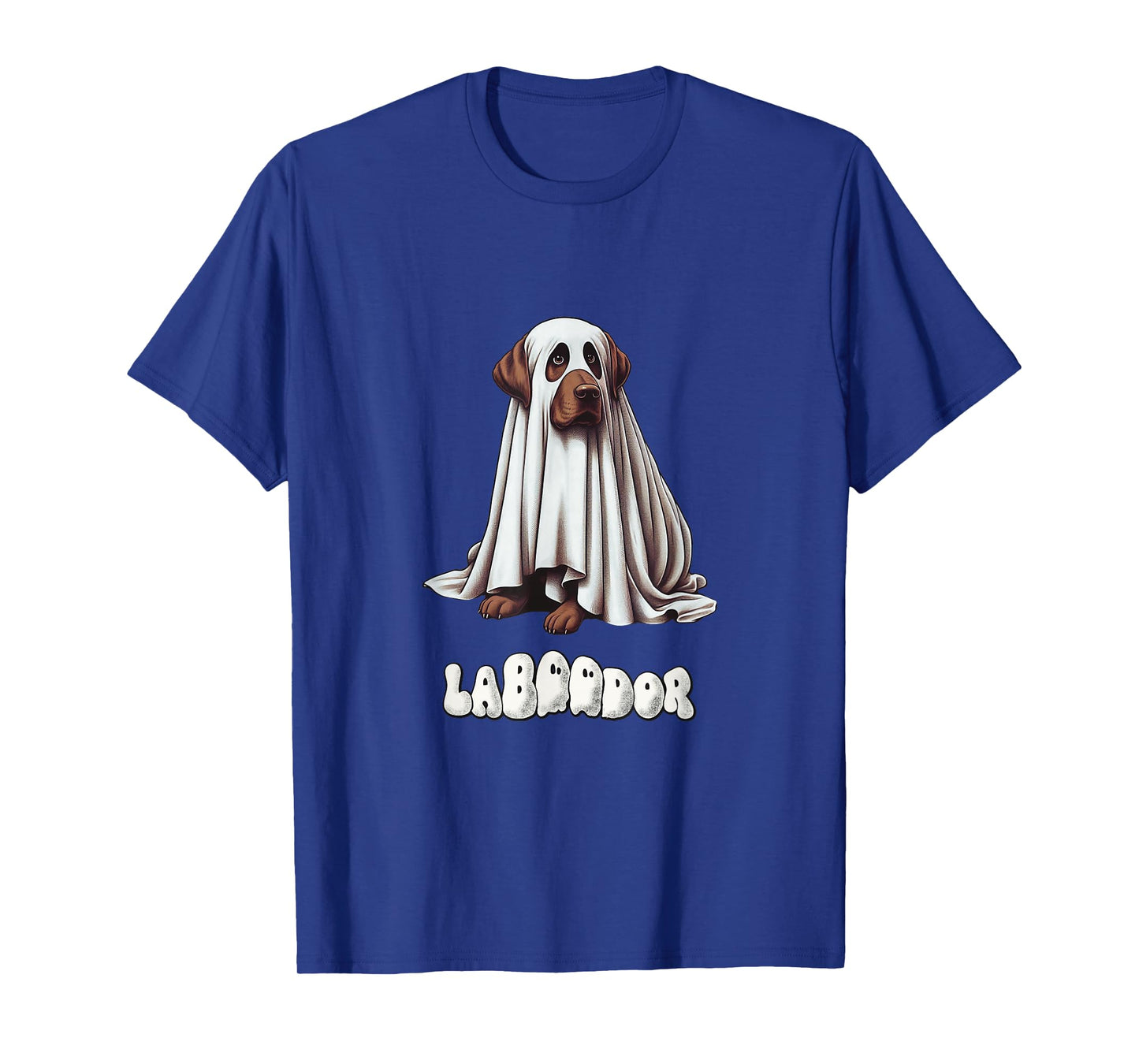Chocolate Labrador Halloween Ghost, LaBOOdor, Brown Lab Mom T-Shirt