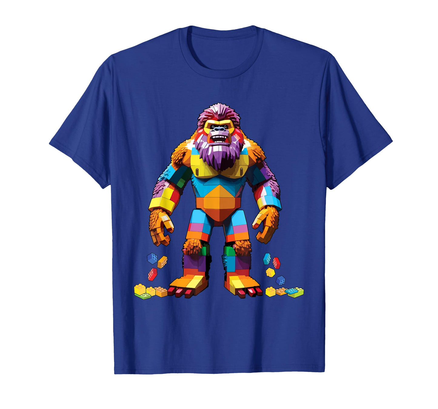 Bigfoot Brick Master Builder Block Building Brick Builder T-Shirt