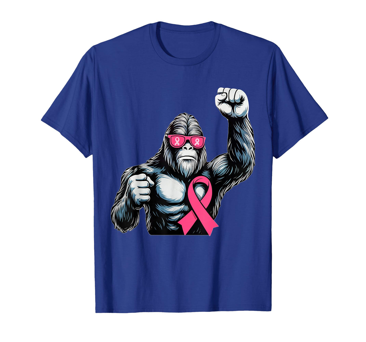 Bigfoot Pink Ribbon Breast Cancer Awareness Month Women Men T-Shirt