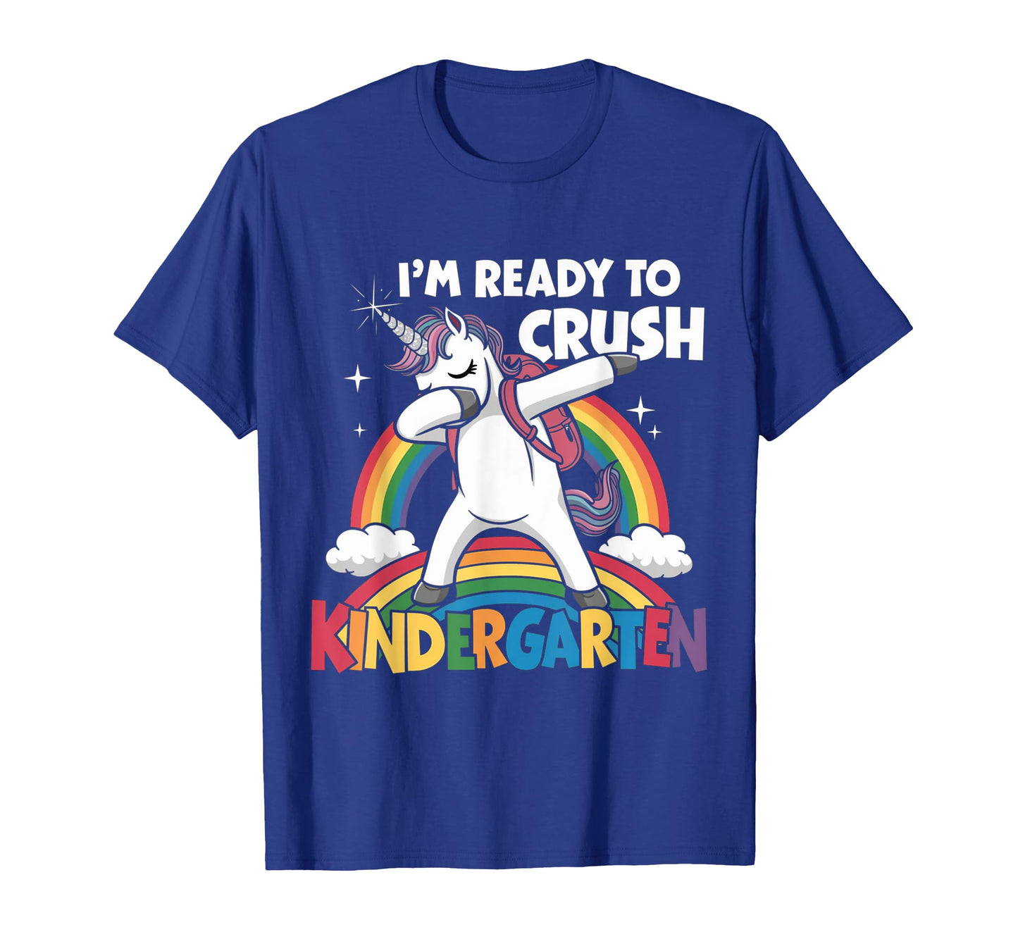 Crush Kindergarten Dabbing Unicorn Back to School Girls Gift T-Shirt