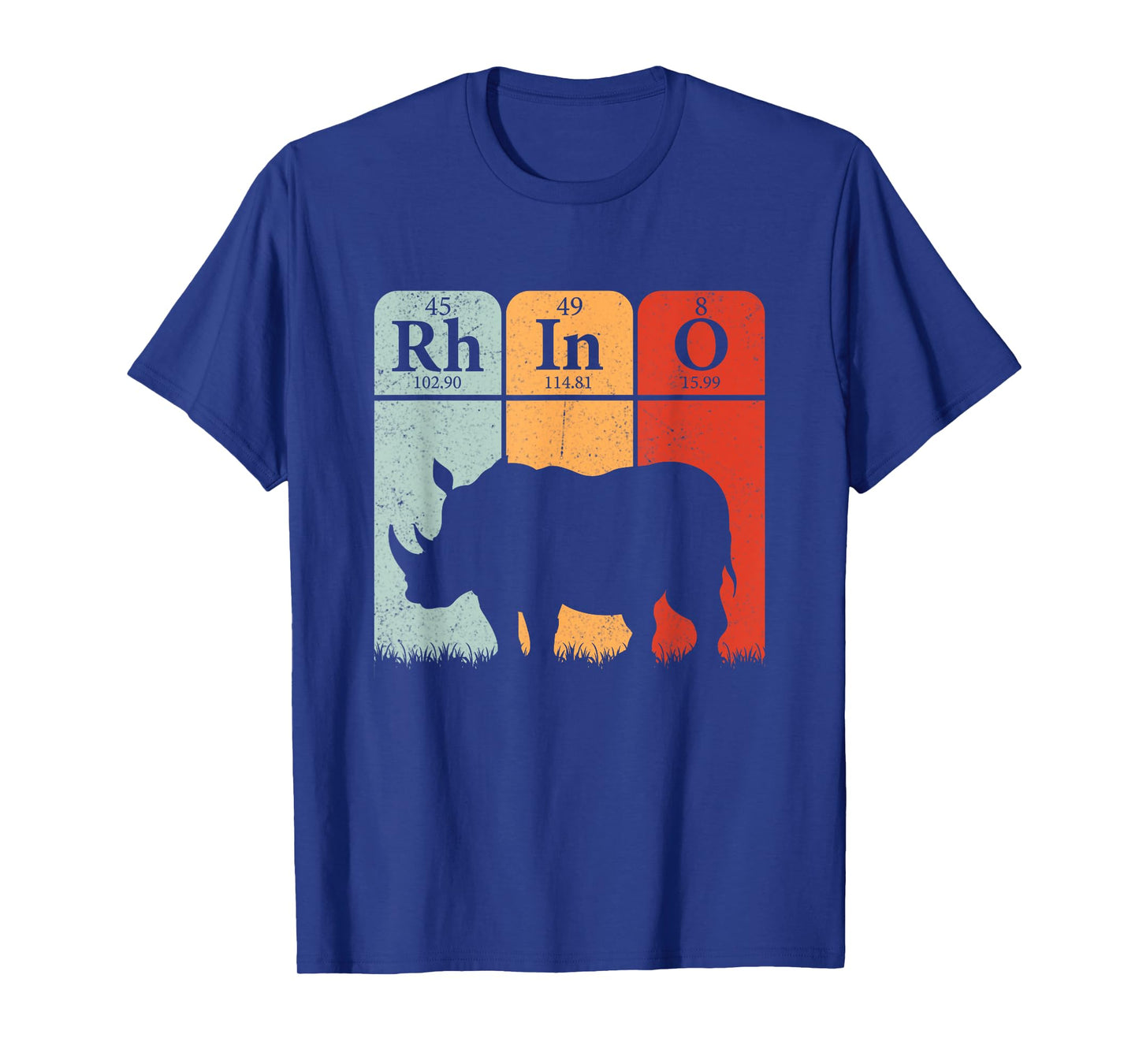 Hippo Chemistry Periodic Table Elements Rhinoceros Lover T-Shirt