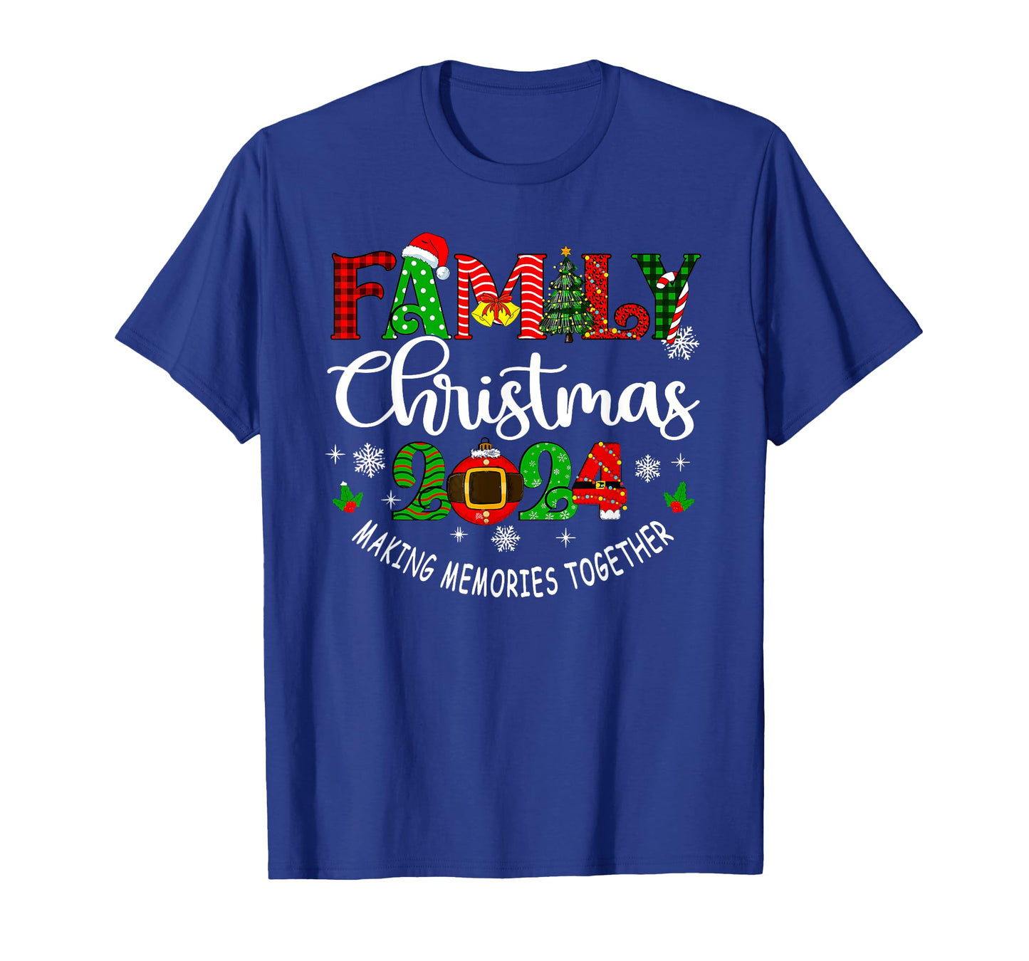 Family Christmas 2024 Making Memories Together Matching PJs T-Shirt
