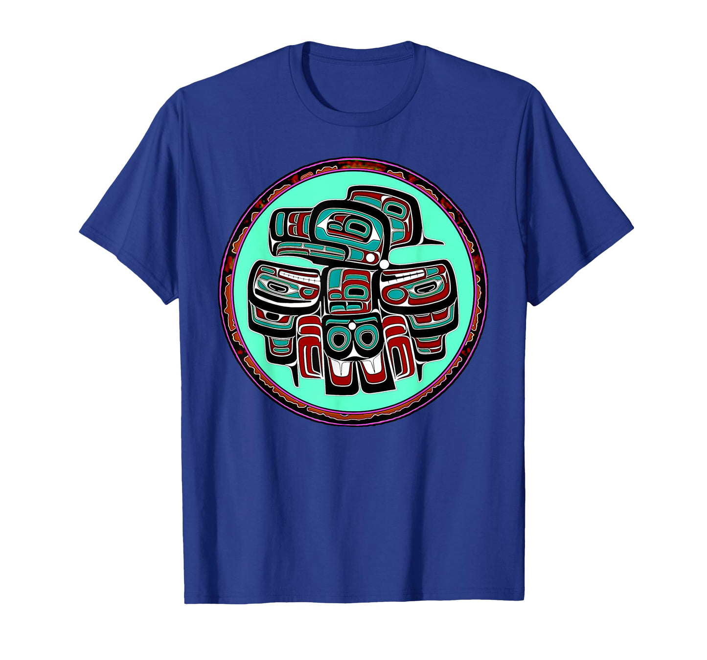 Alaska Native American Art Style Tlingit Haida Eagle Tribal T-Shirt
