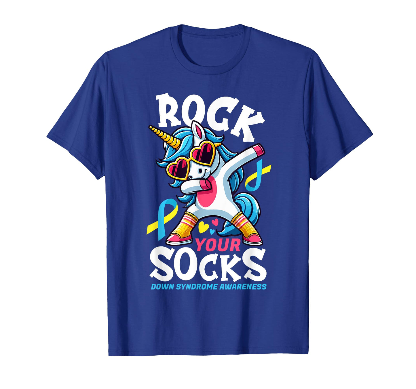 Rock Your Socks Down Syndrome Awareness Day Unicorn WDSD T-Shirt