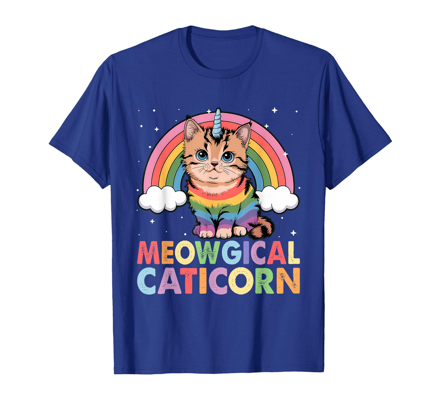 Meowgical Caticorn Cat Unicorn Girls Women Kittycorn T-Shirt