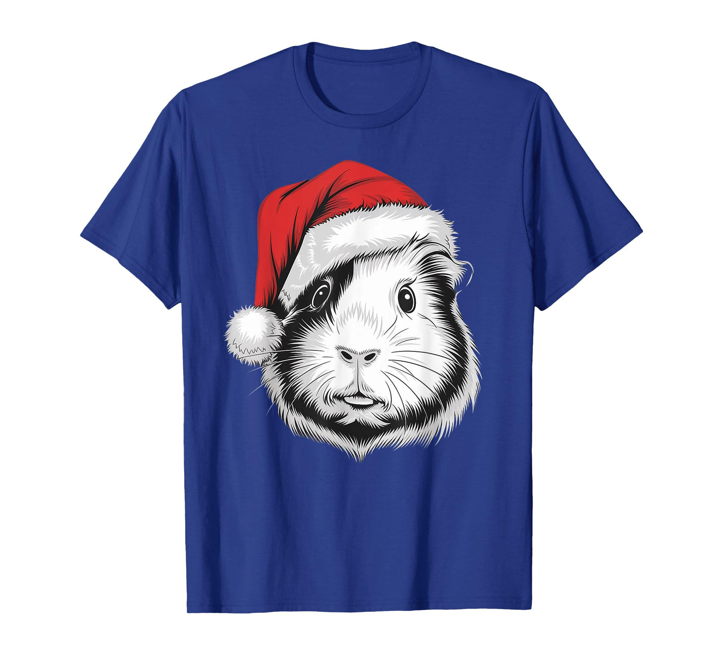 Joyful Guinea pig Santa on Guinea pig Christmas T-Shirt
