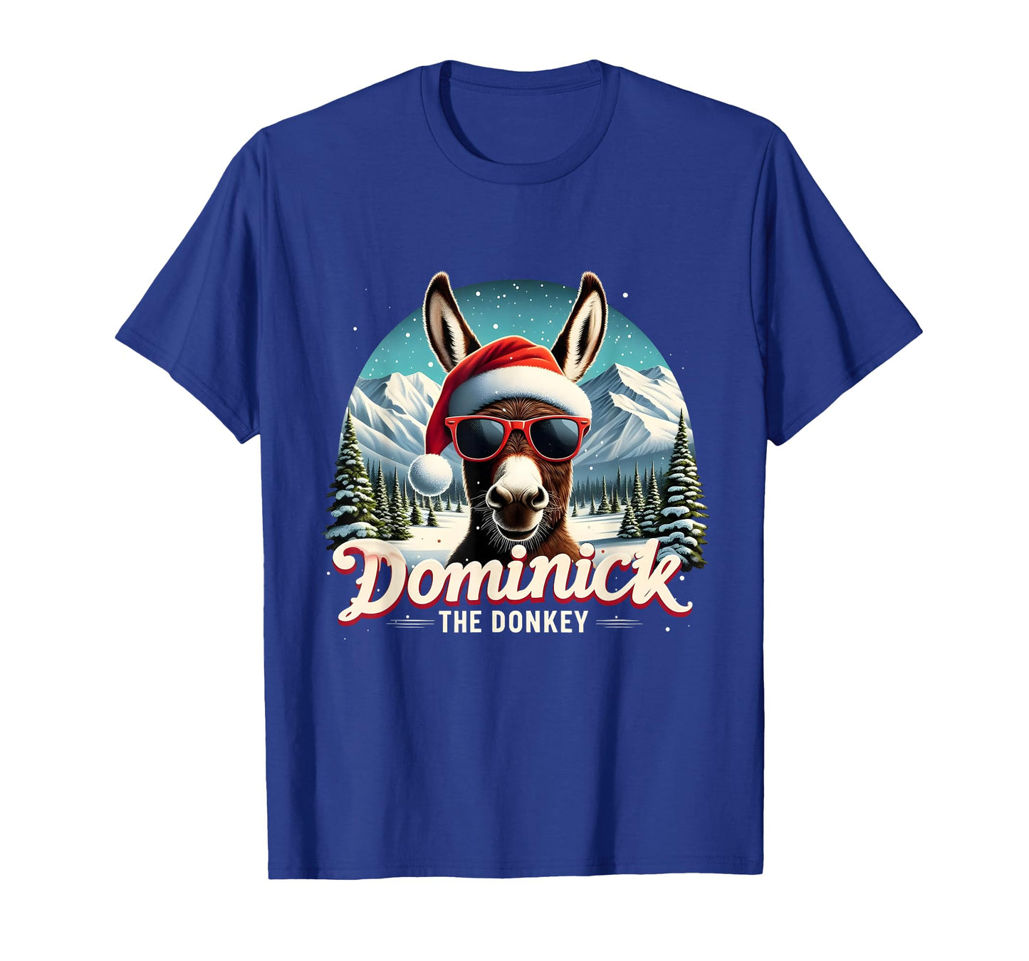 Merry Christmas Dominick the Donkey Costume Christmas Donkey Cheer T-Shirt