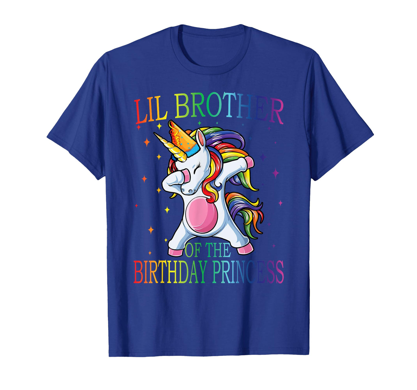Lil Brother Of The Birthday Princess Unicorn T-Shirt