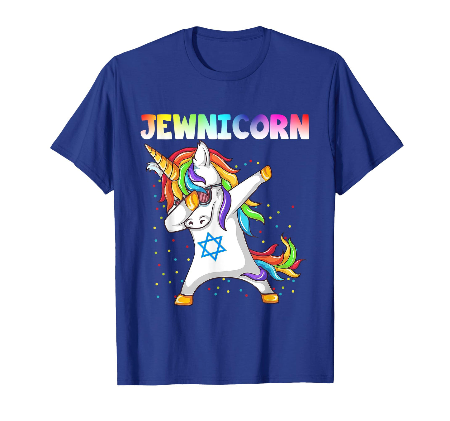Hanukkah Dabbing Unicorn Jewnicorn Chanukah Jewish Xmas T-Shirt
