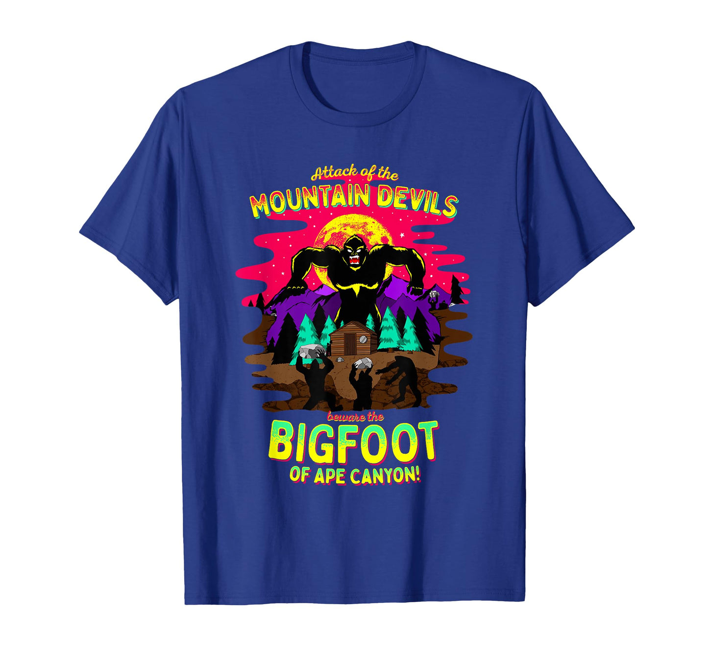 Bigfoot Battle of Ape Canyon Mt St Helens 1924 Retro Cryptid T-Shirt