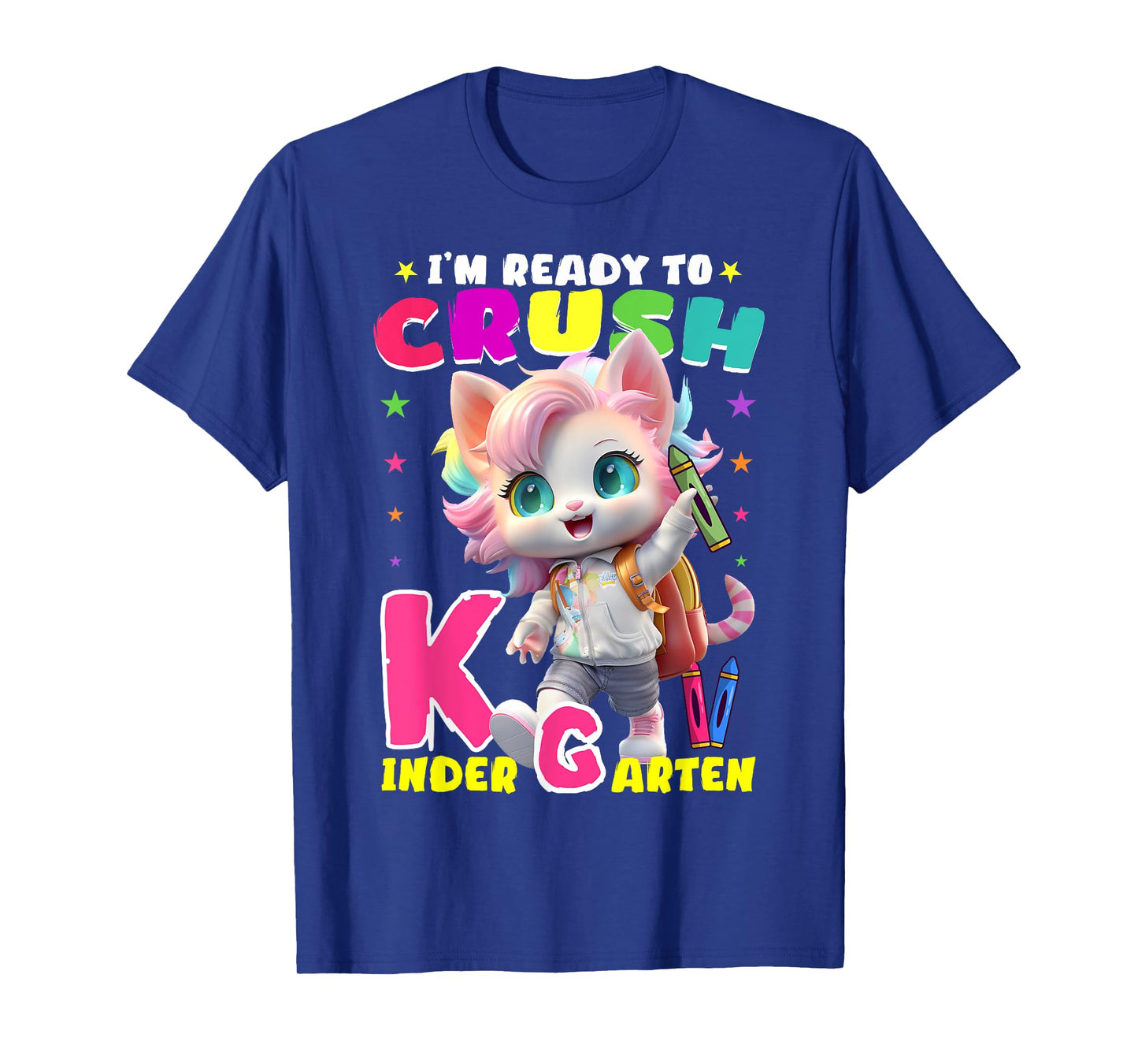 I'm Ready To Crush Kindergarten Unicorn Back To School Girls T-Shirt