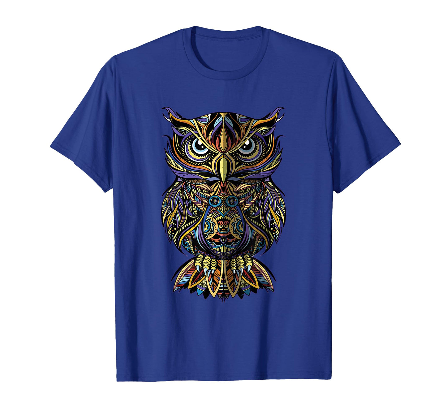Cool Geometric Owl Unique Avian Architecture Owl Art T-Shirt
