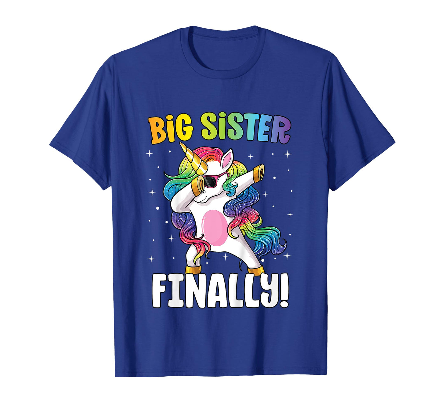 Big Sister Finally Dabbing Unicorn Girls Big Sister T-Shirt