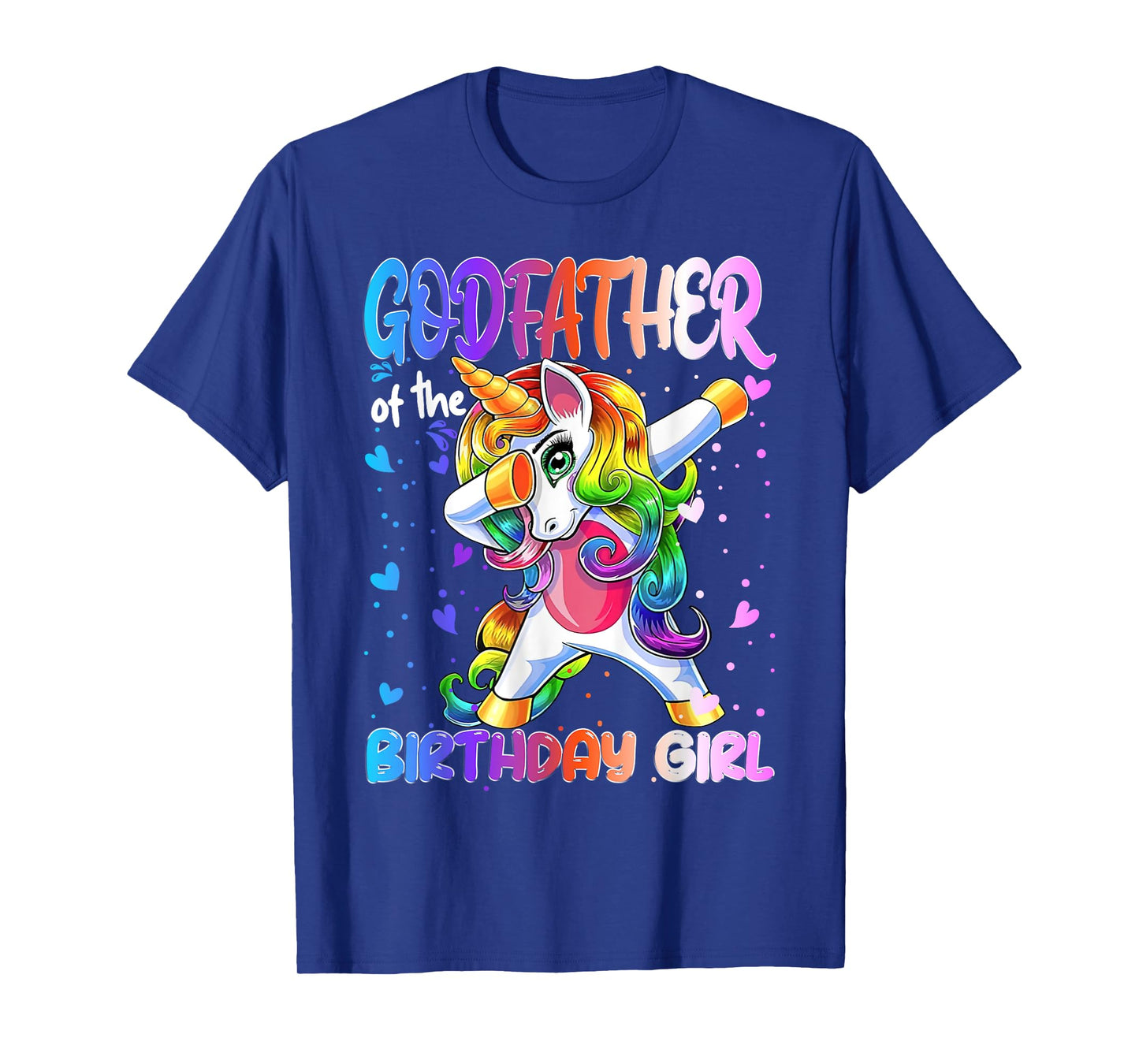 Godfather of the Birthday Princess Girl Dabbing Unicorn T-Shirt