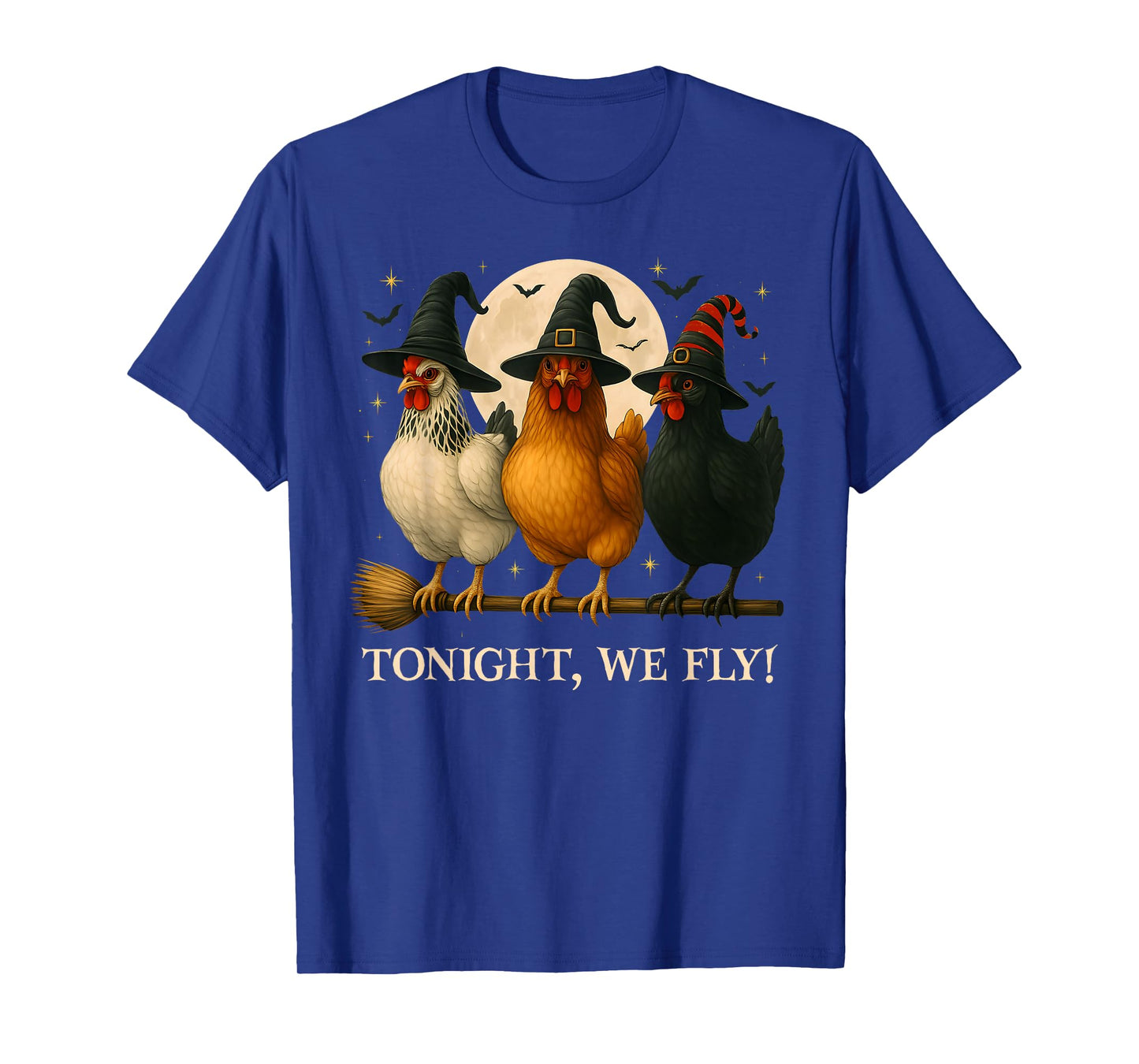 Funny Chicken Halloween Costume Tonight We Fly Spooky Season T-Shirt