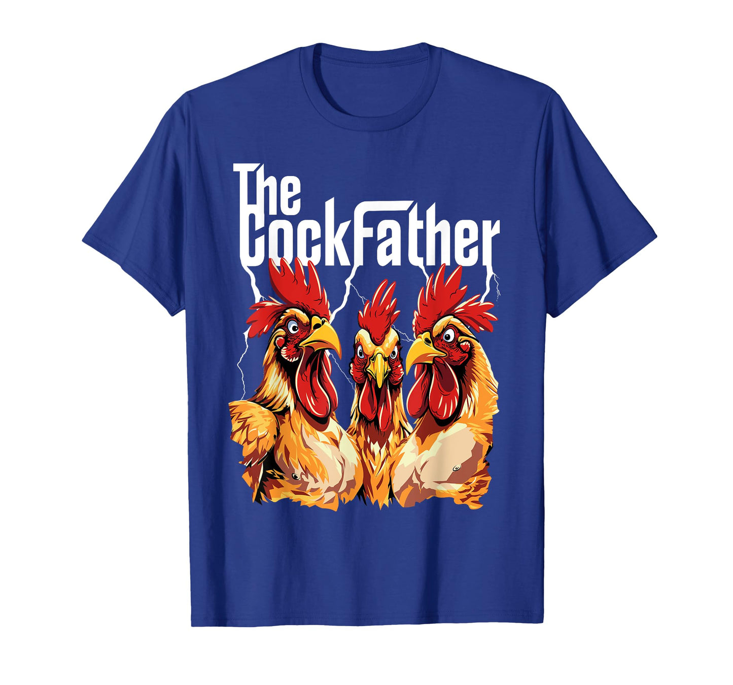 The Cockfather Chicken Father Dad Owner Funny Cute Rooster T-Shirt