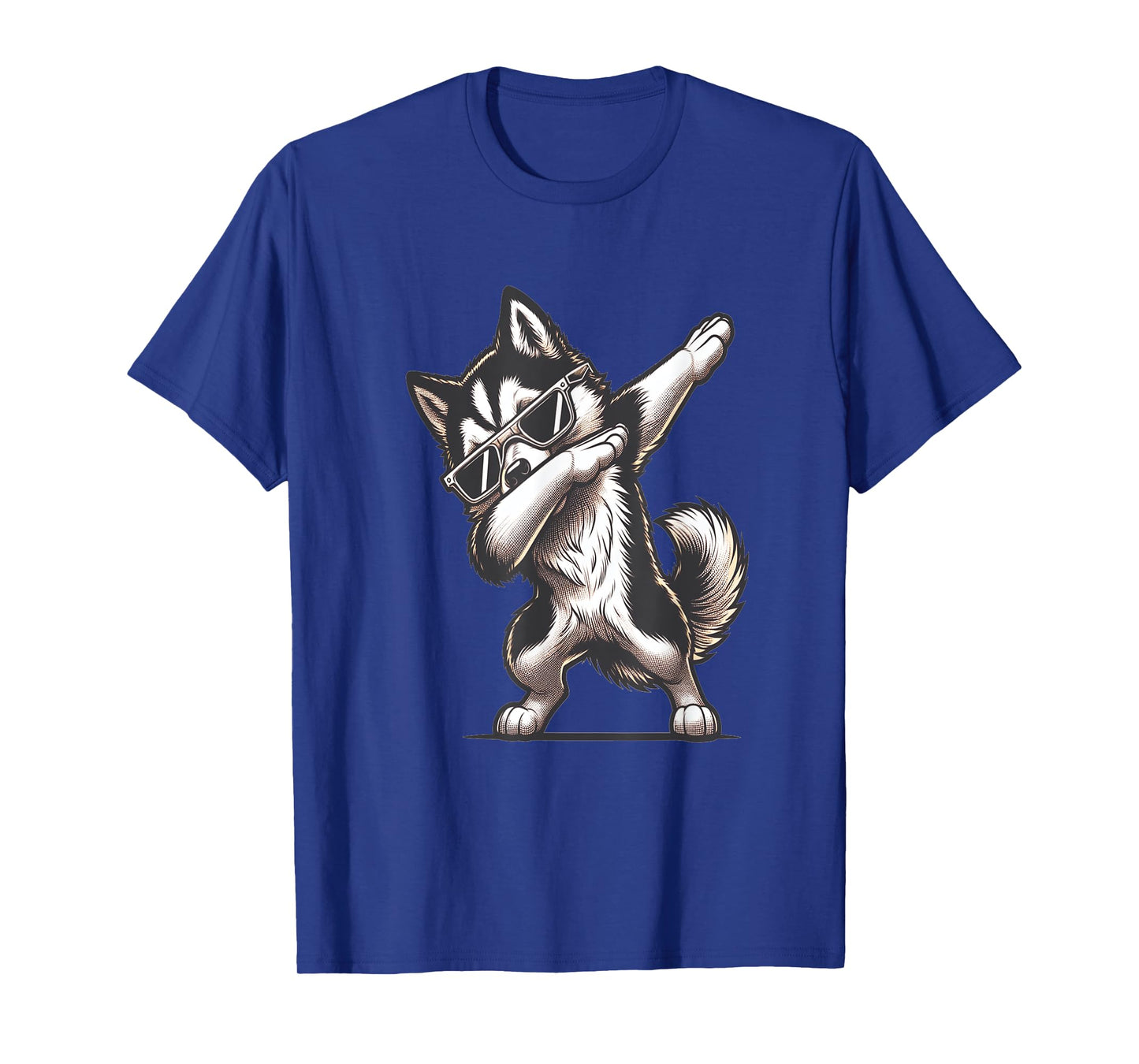 Dab Alaskan Husky Dancing Dabbing Dog Men Women Girls Kids T-Shirt