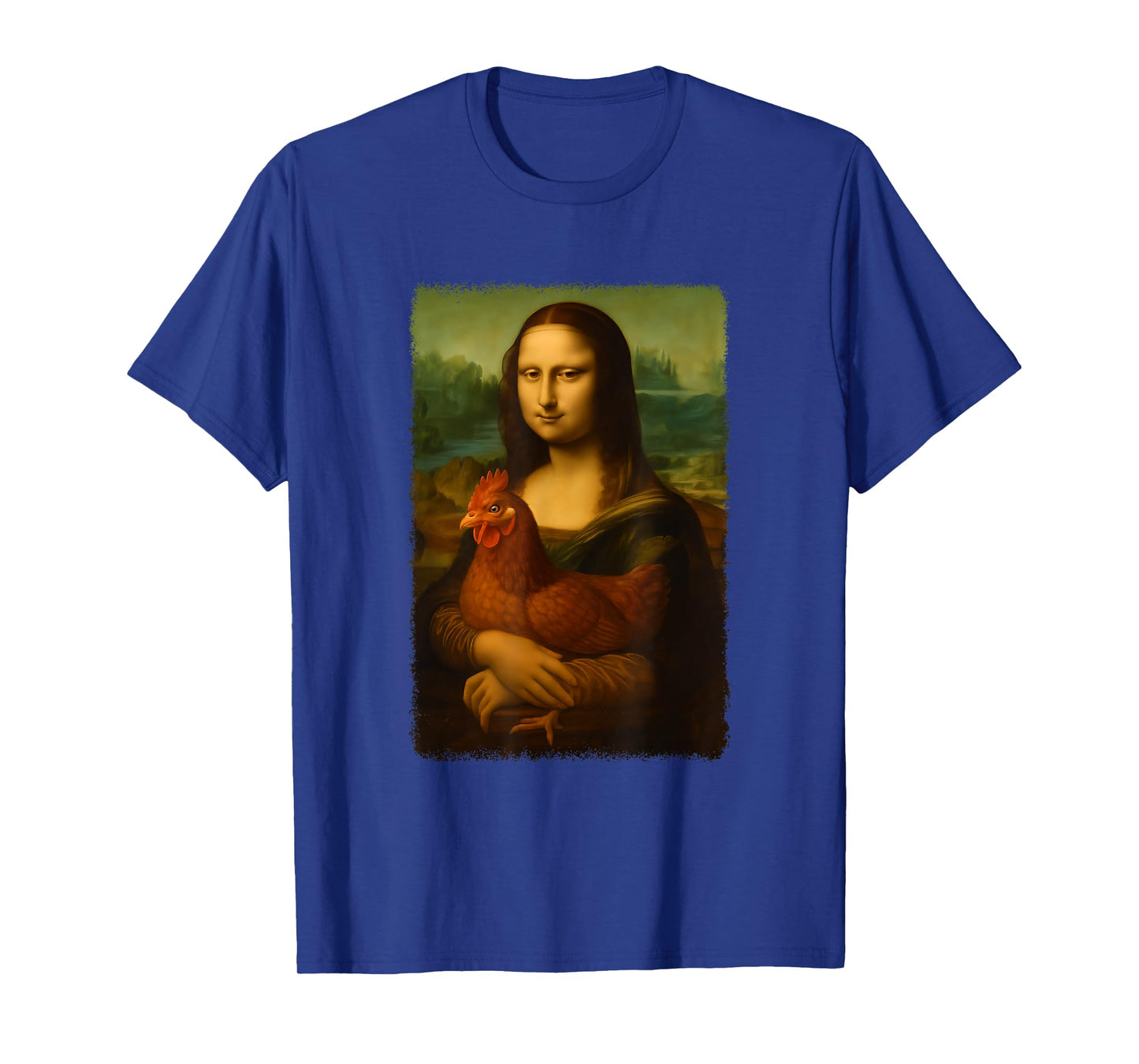 Mona Lisa Chicken Funny Gift For Men Women Boys Girls Kids T-Shirt