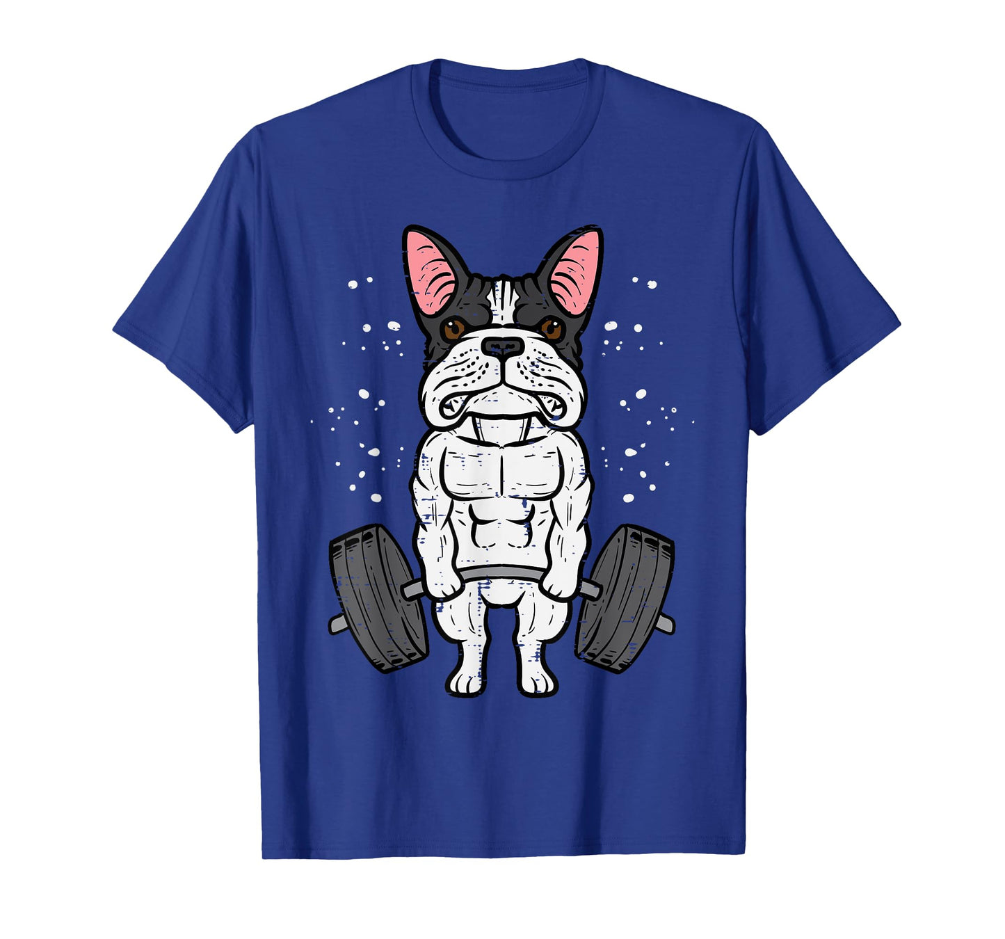 Gym French Bulldog Deadlift Workout Frenchie Dog Men Women T-Shirt
