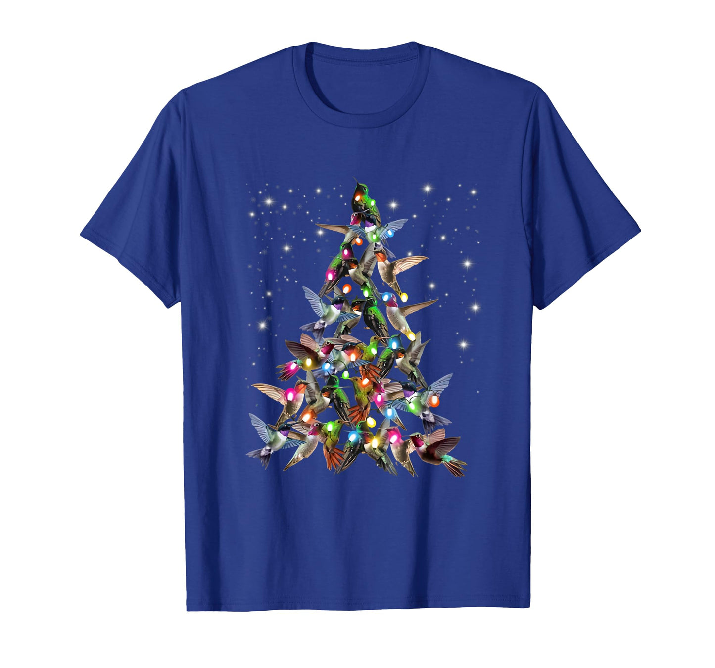 Hummingbird Christmas Tree- Funny Birds Xmas Decorations T-Shirt