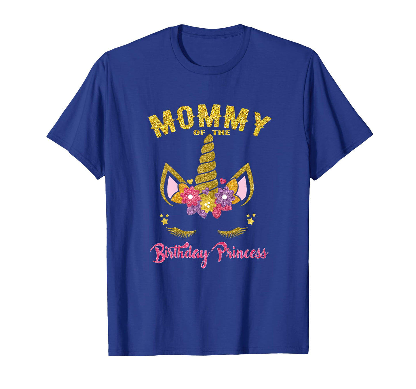 Mommy of the Birthday Princess Unicorn Matching Birthday T-Shirt
